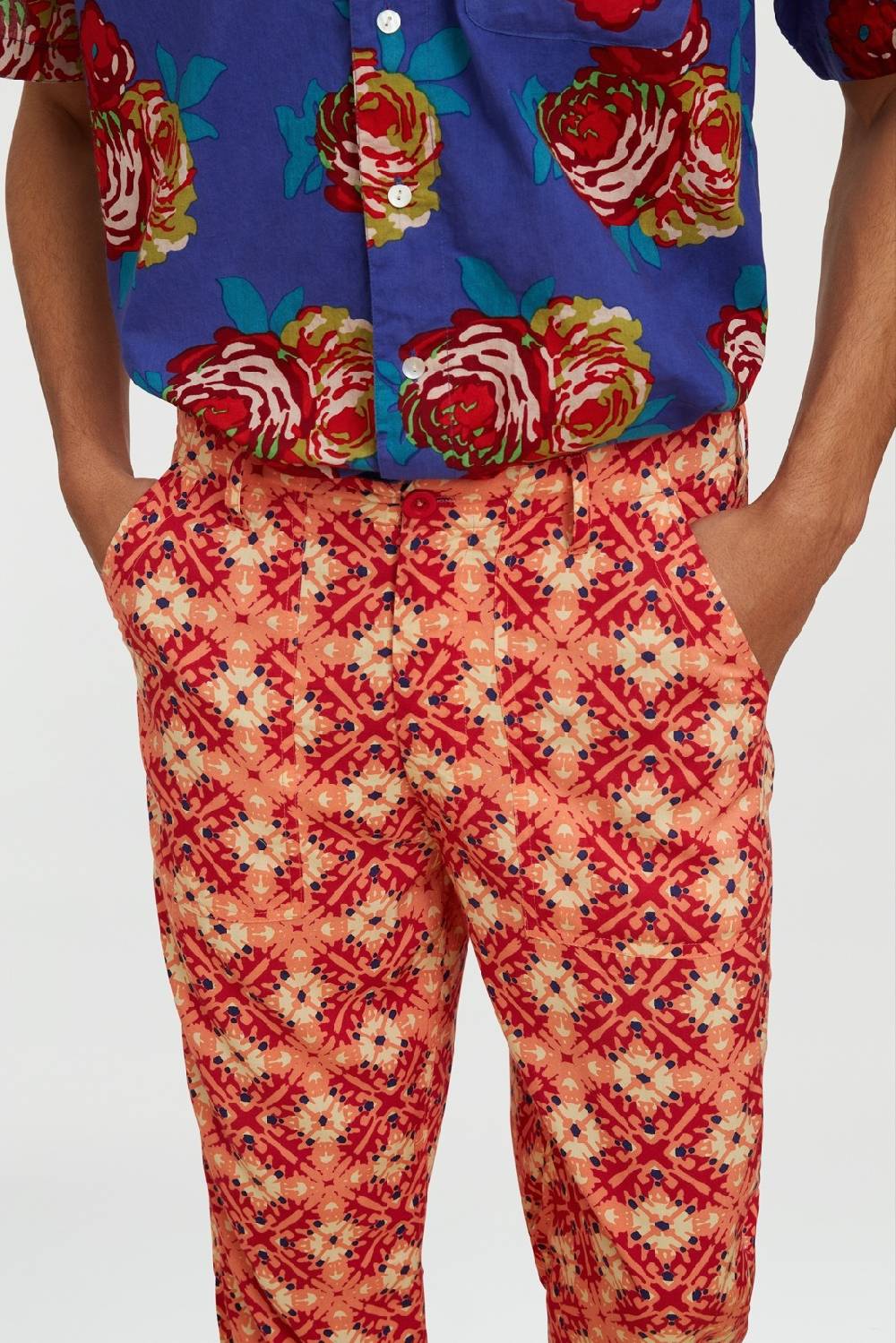 Lisa Corti pantalone dinghi marocco design red Fino Al -60%