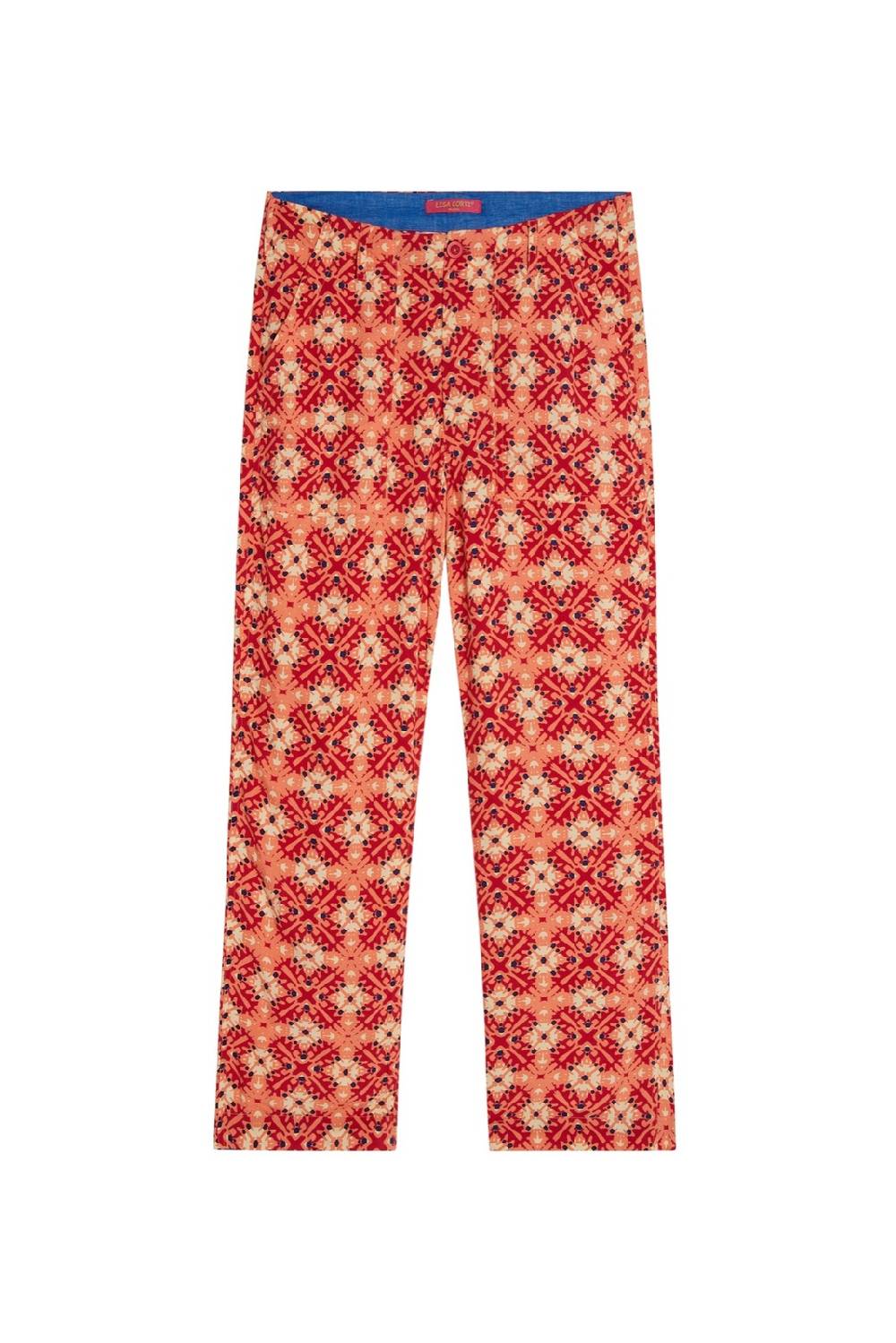 Lisa Corti pantalone dinghi marocco design red Fino Al -60%