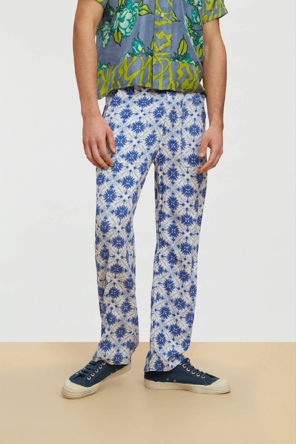 Lisa Corti pantalone dinghi marocco design blue Affare Del Giorno