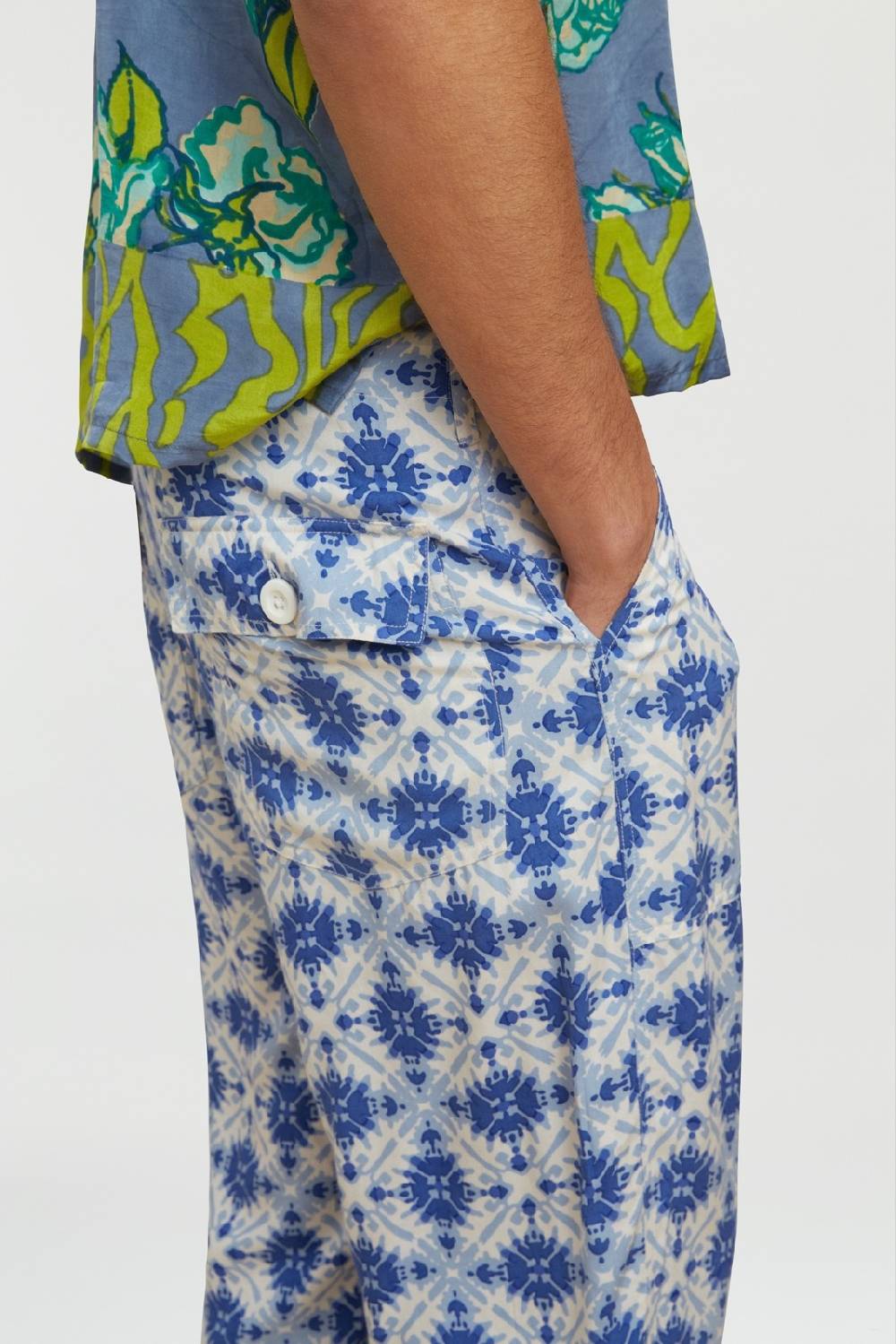Lisa Corti pantalone dinghi marocco design blue Affare Del Giorno