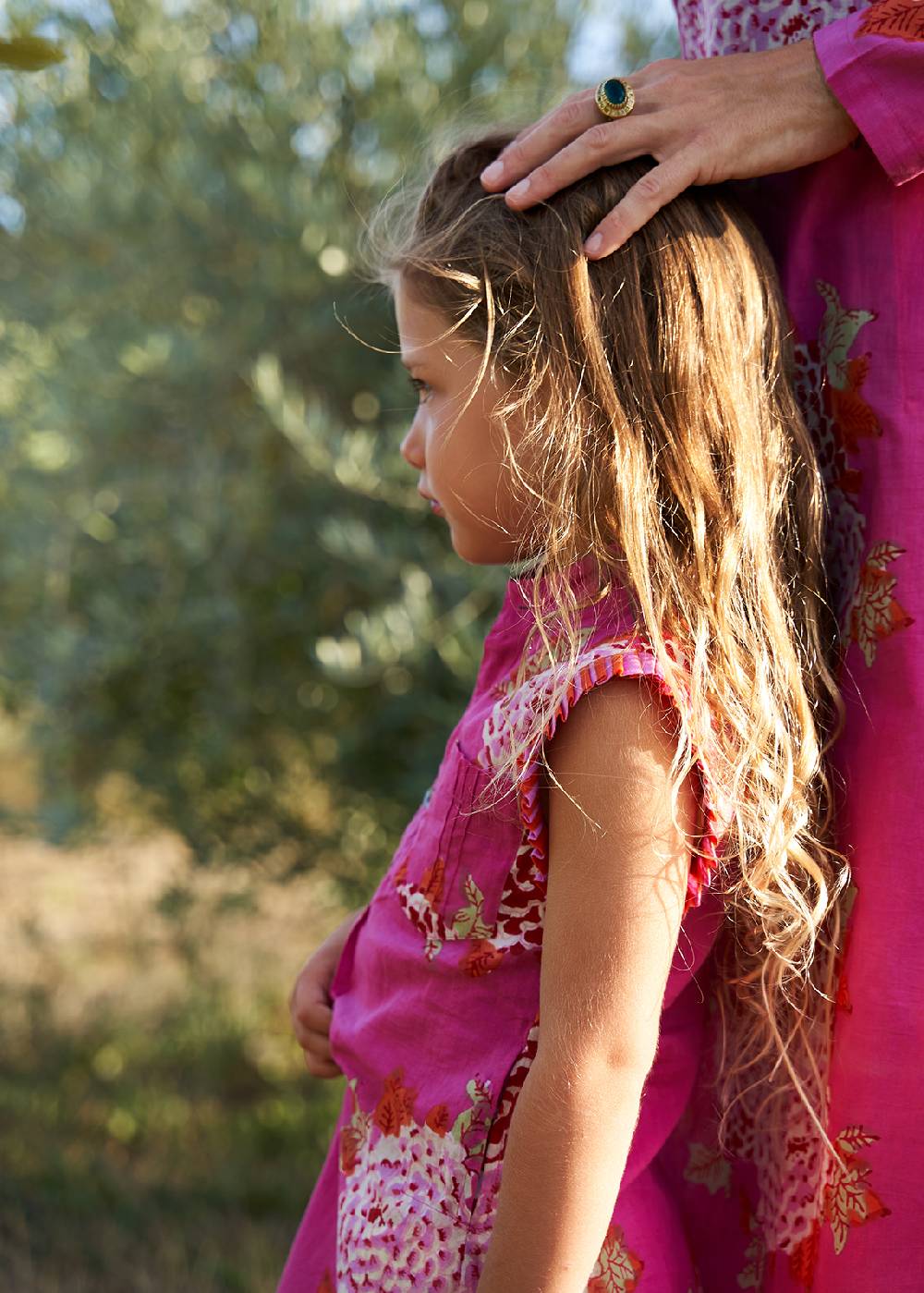 Lisa Corti abito spring bambina leopard flower old pink Offerta