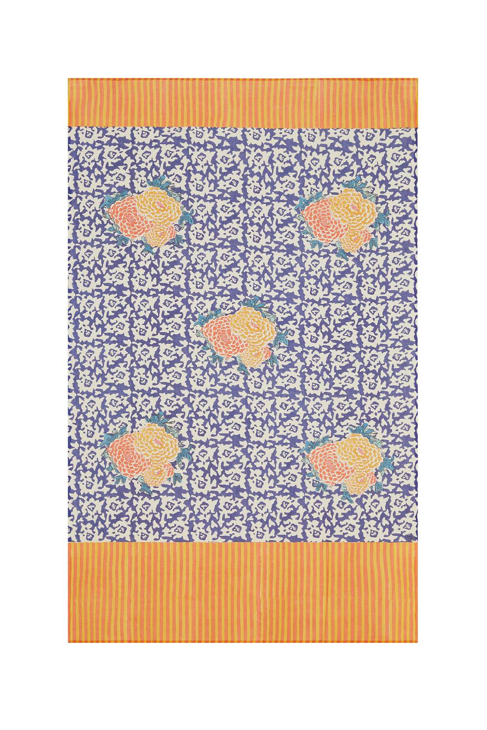 Lisa Corti pareo arabesque corolla blue natural Prezzo Ridotto