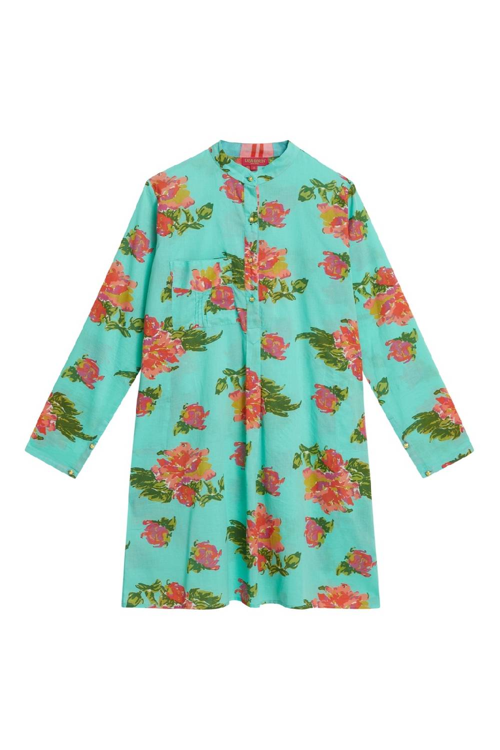 Lisa Corti kurta corta azhar flower aqua In Vendita