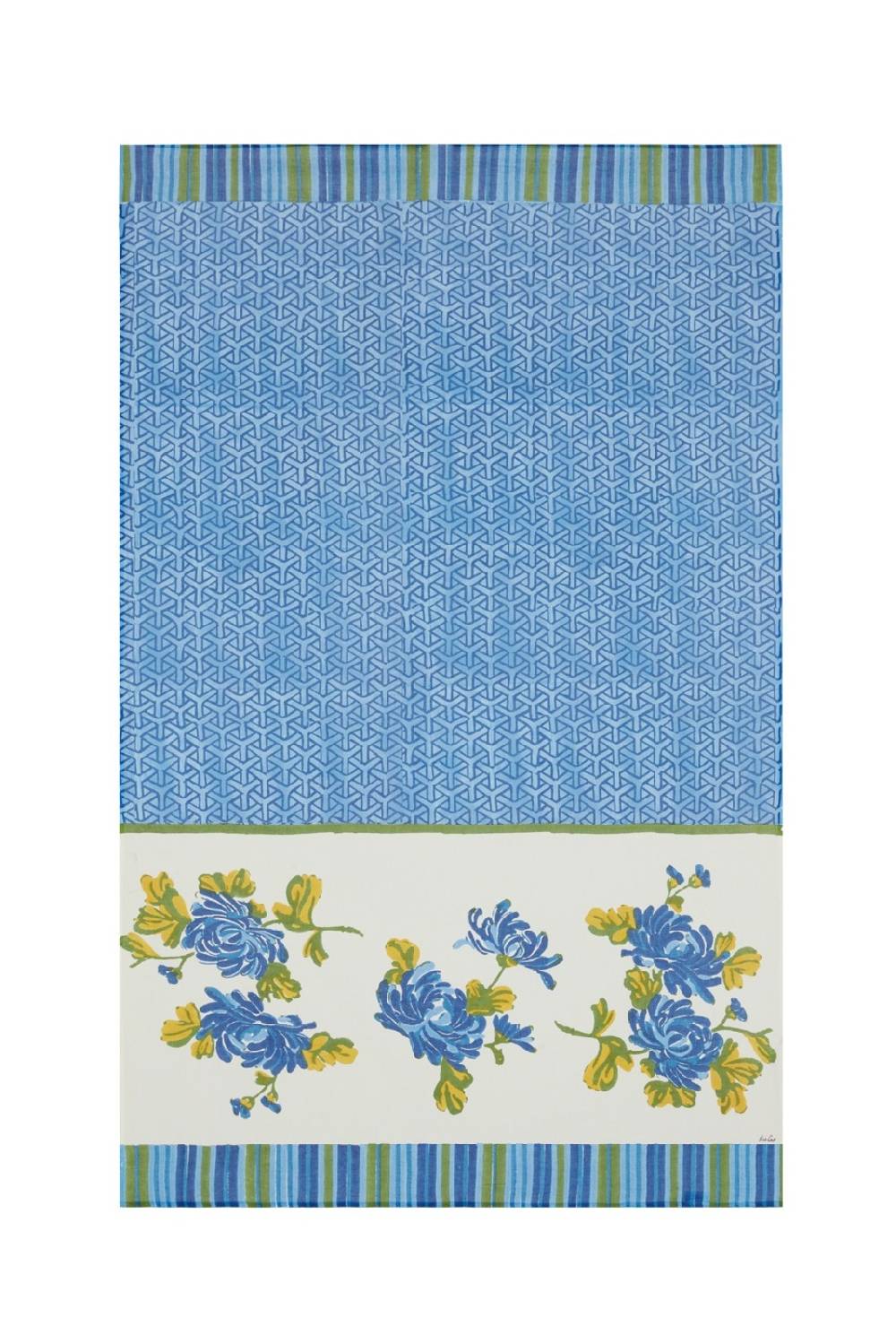 Lisa Corti pareo vienna blue cream Offerte