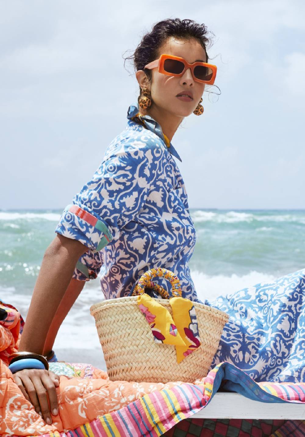 Lisa Corti borsa mercato in paglia oro rebecca de ravenel x lisa corti Hotsell
