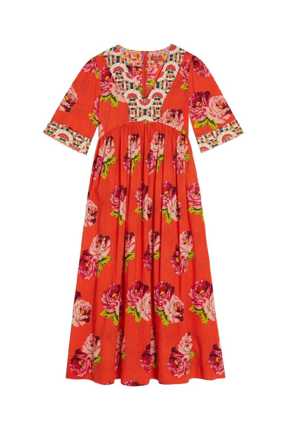 Lisa Corti abito gypsy folk rose coral I Più Venduti