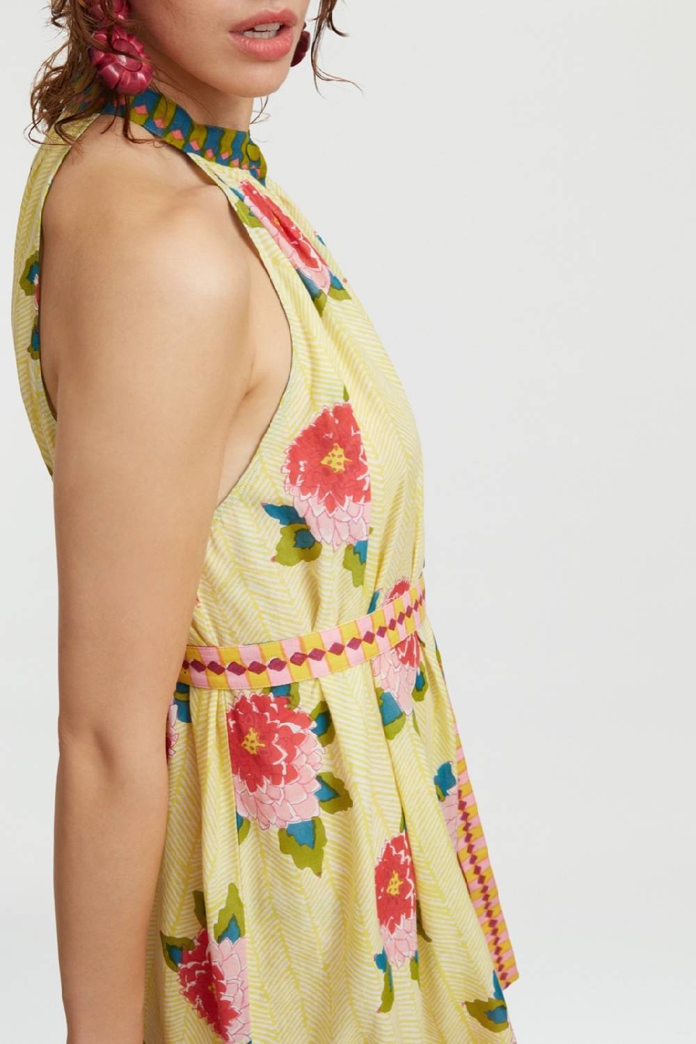 Lisa Corti abito ravi barwara light yellow Vendite Flash