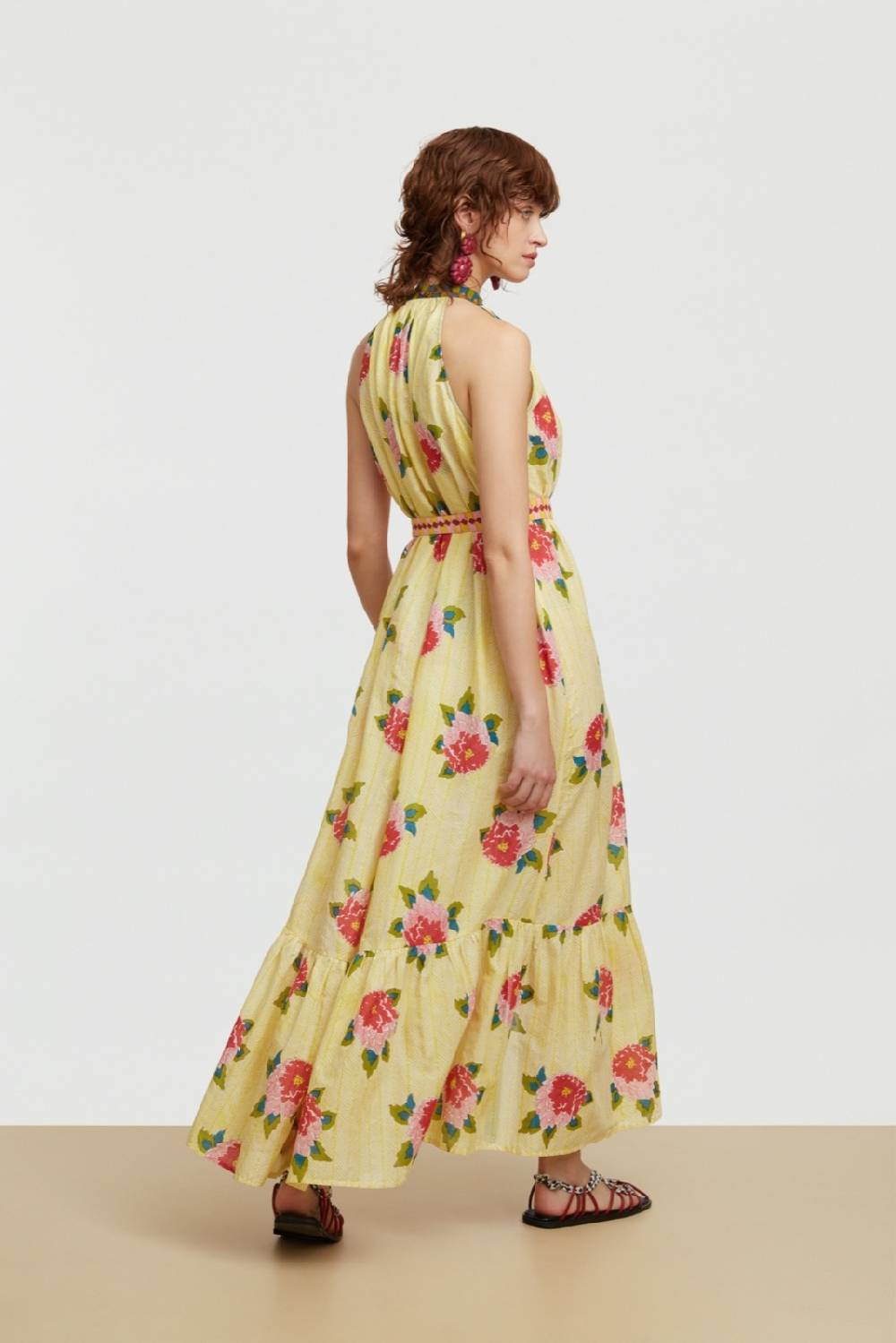 Lisa Corti abito ravi barwara light yellow Vendite Flash