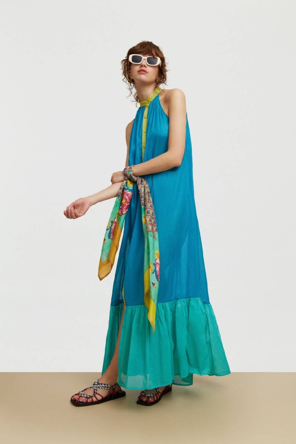 Lisa Corti abito ravi cobalt In Saldo