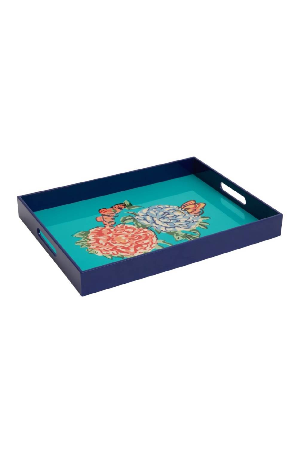 Lisa Corti vassoio rettangolare queen flower green Shopping Online