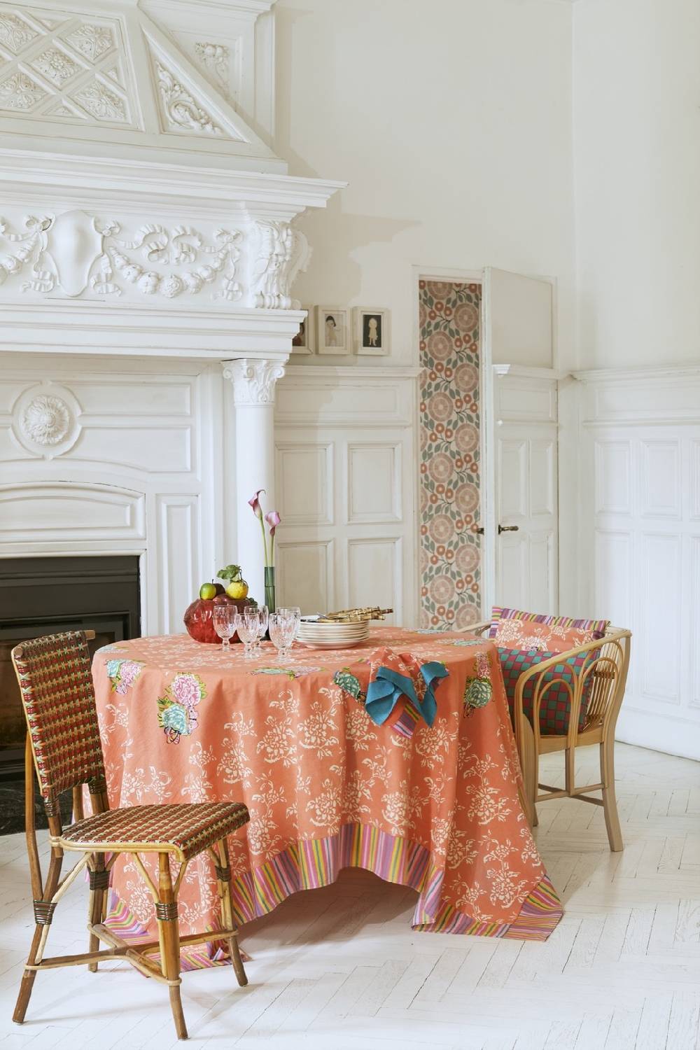 Lisa Corti telo cotone 140x240cm kandem queen peach Affare Del Giorno