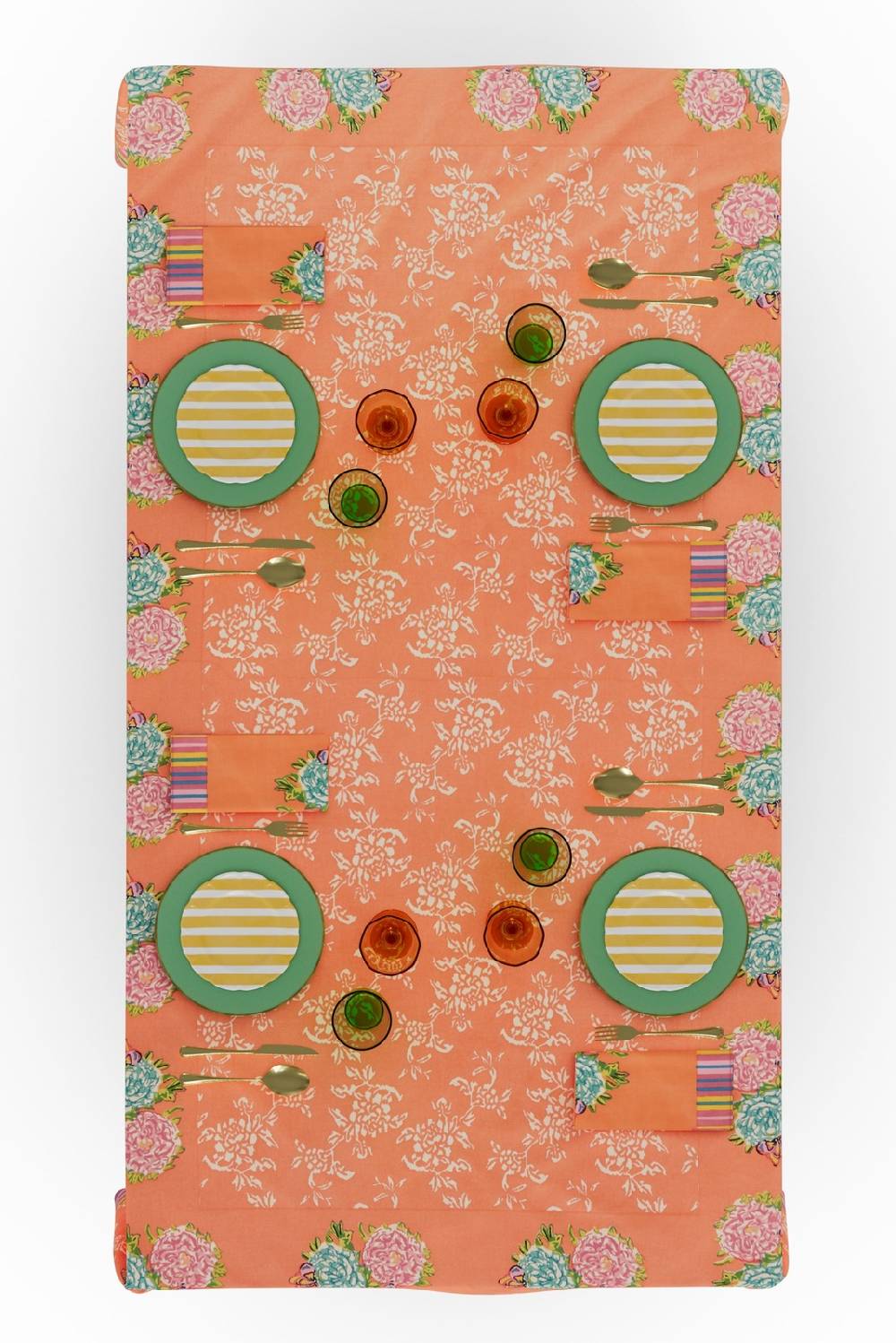 Lisa Corti telo cotone 180x270cm kandem queen peach Online