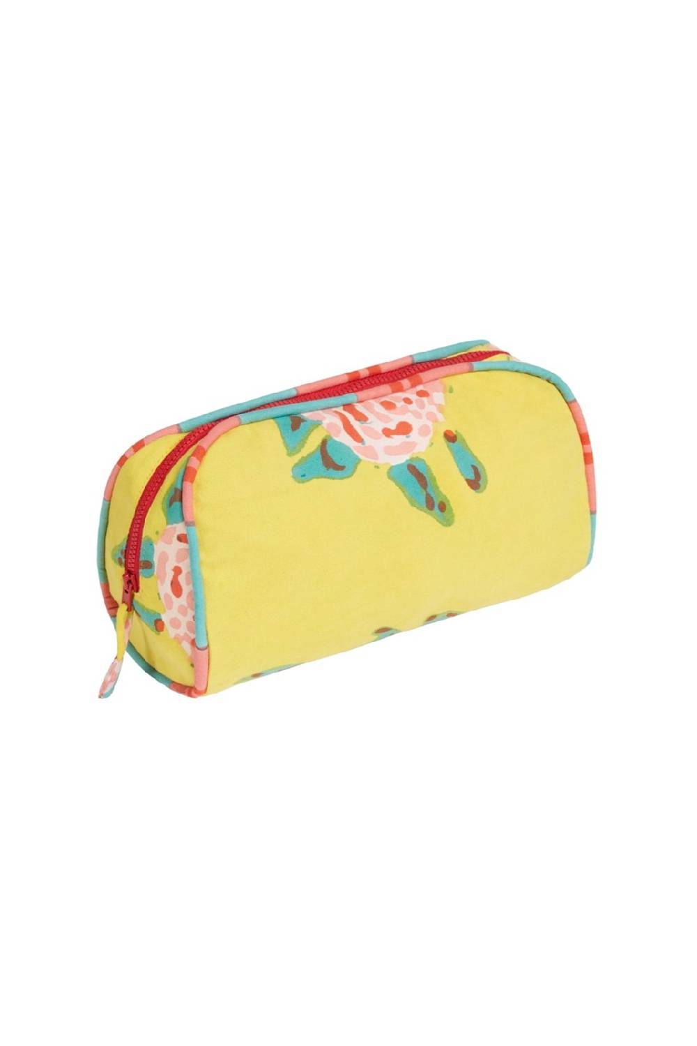 Lisa Corti goretta pouch big leopard flower yellow In Linea