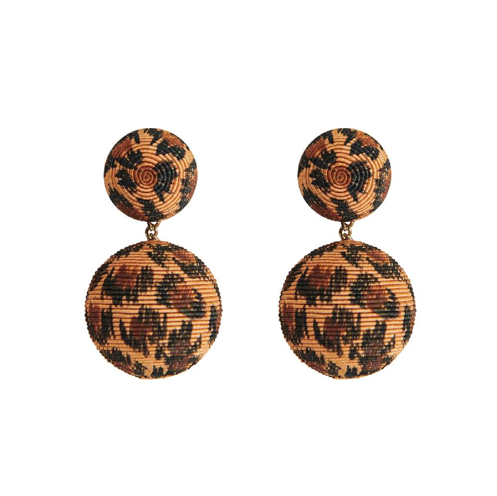 Lisa Corti orecchini leopardati rebecca de ravenel x lisa corti Pezzi Unici