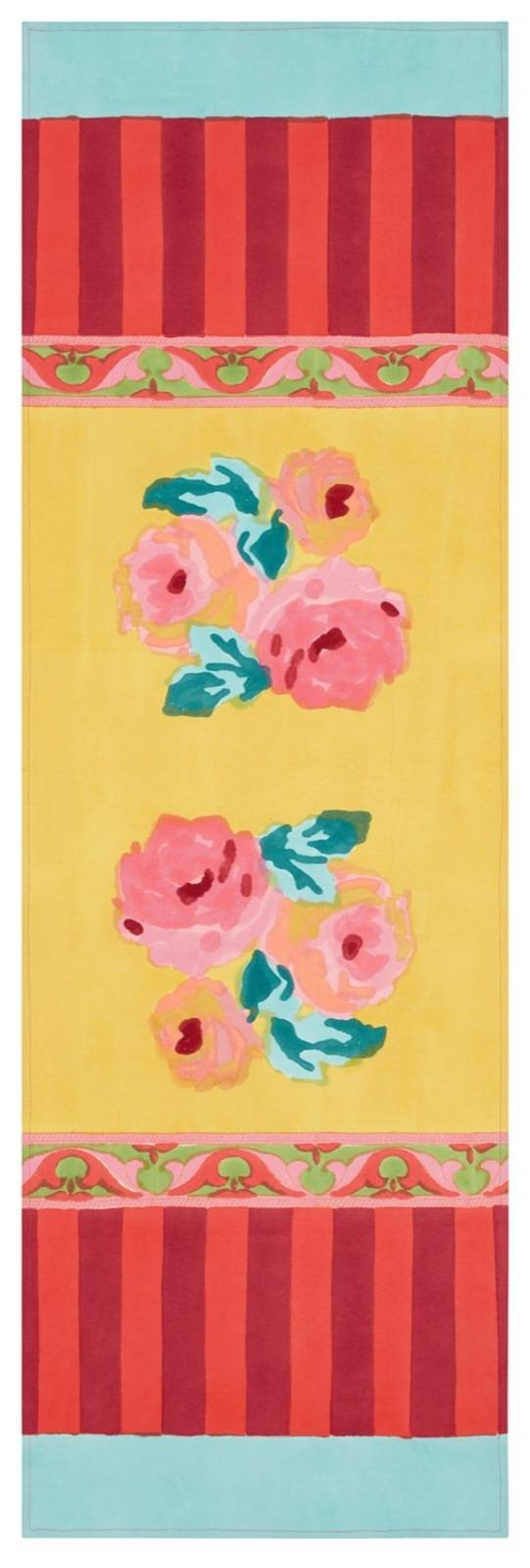 Lisa Corti tovaglietta doppia cotone 50x150cm nizam sulphur Promozione Limitata