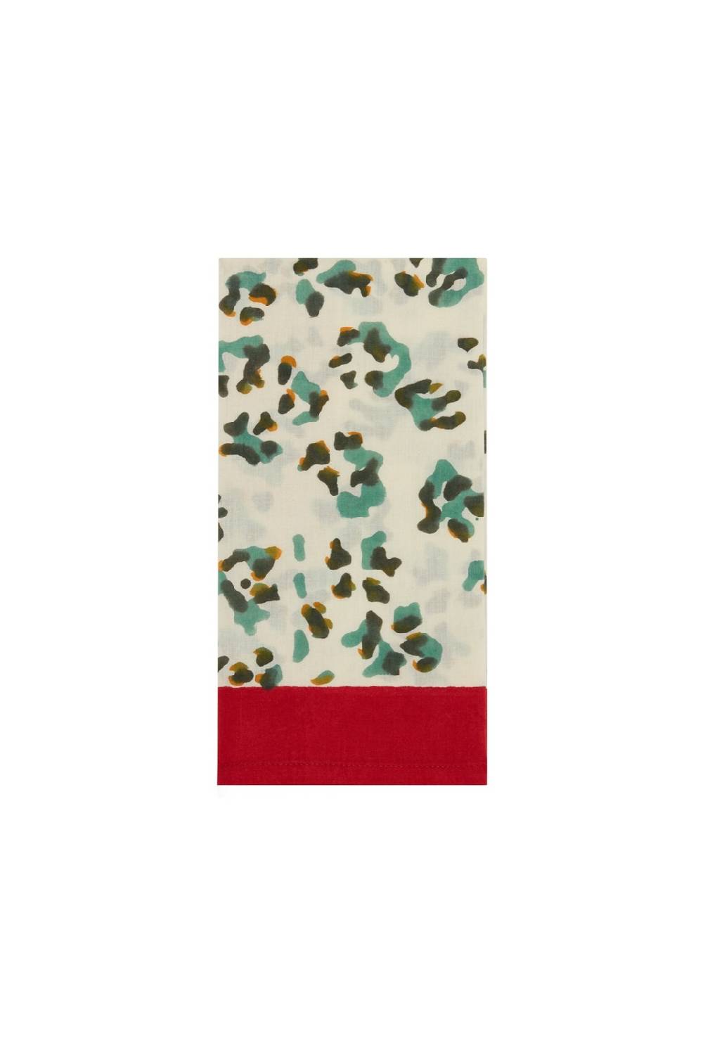 Lisa Corti tovagliolo cotone leopard touch sky Offerta