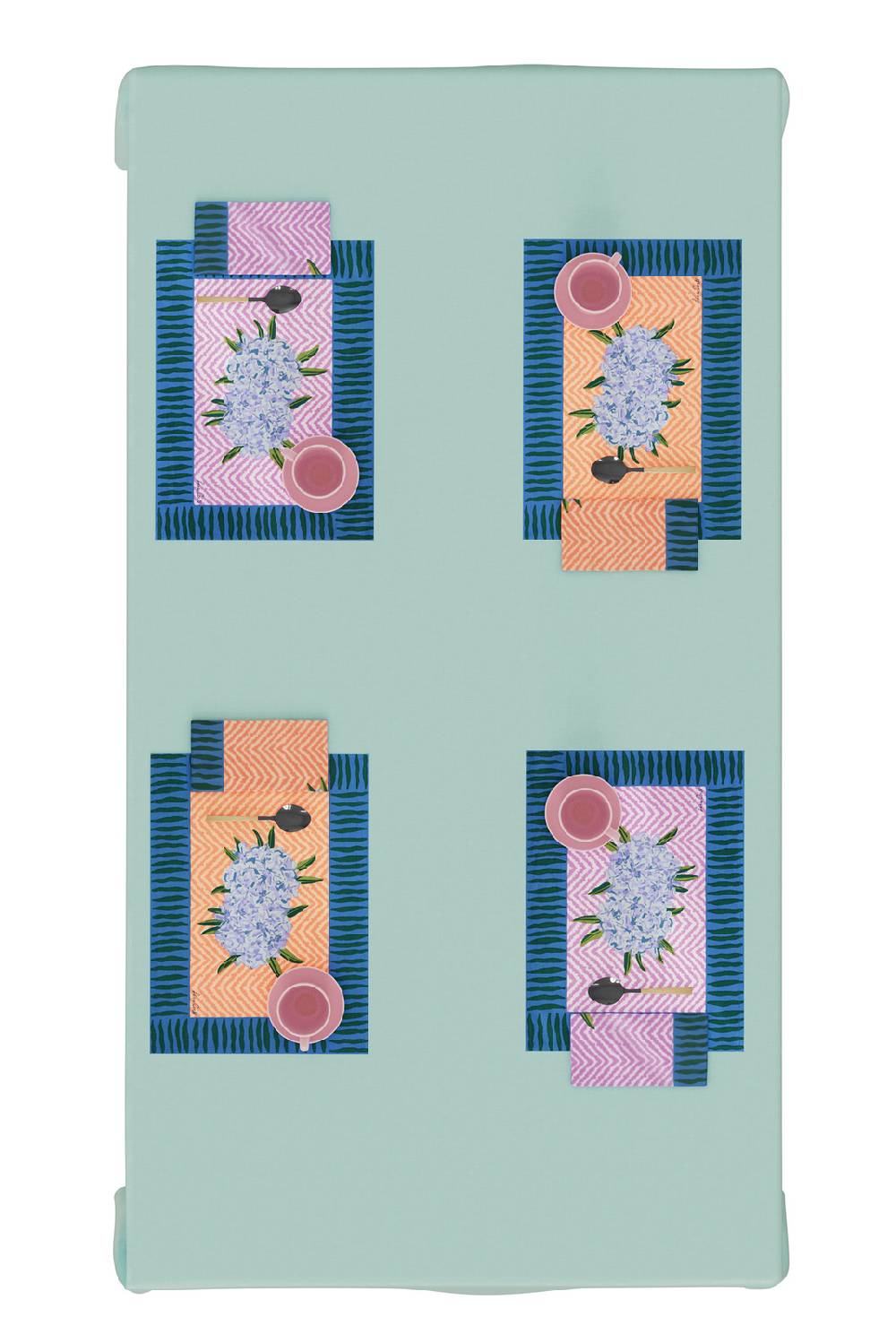 Lisa Corti tovagliolo cotone 50x50cm oleander peach Offerte