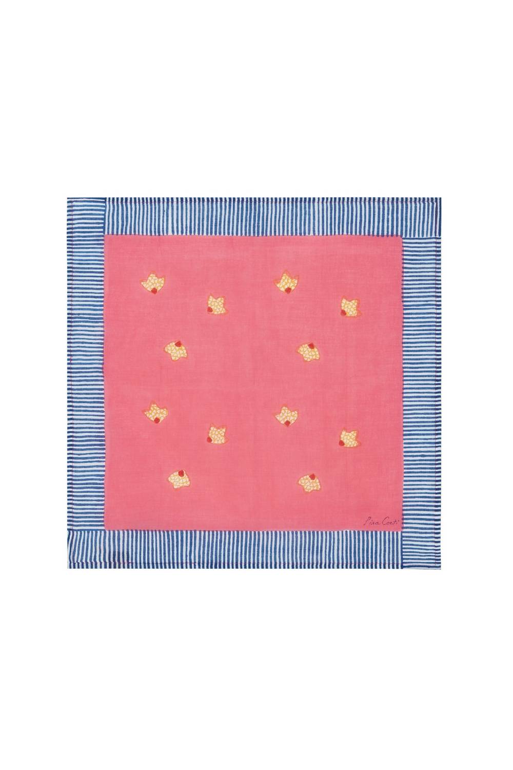 Lisa Corti tovagliolo cotone 50x50cm indonesian rose Saldi Di Fabbrica