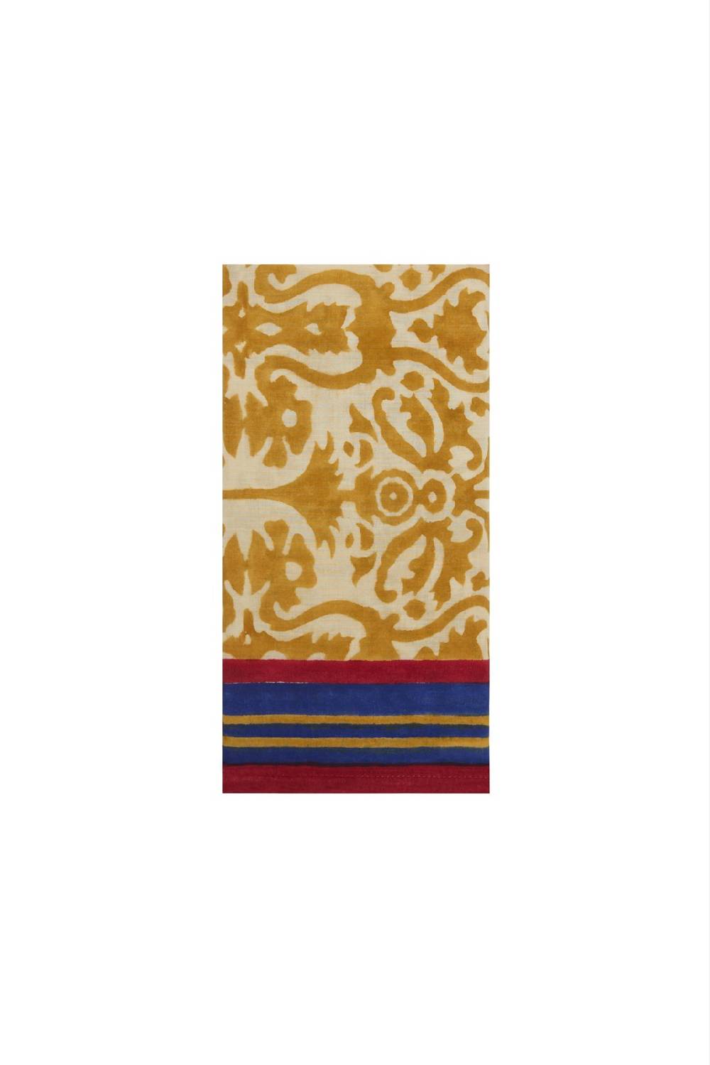 Lisa Corti tovagliolo cotone 50x50cm damask stripes chutney In Saldo