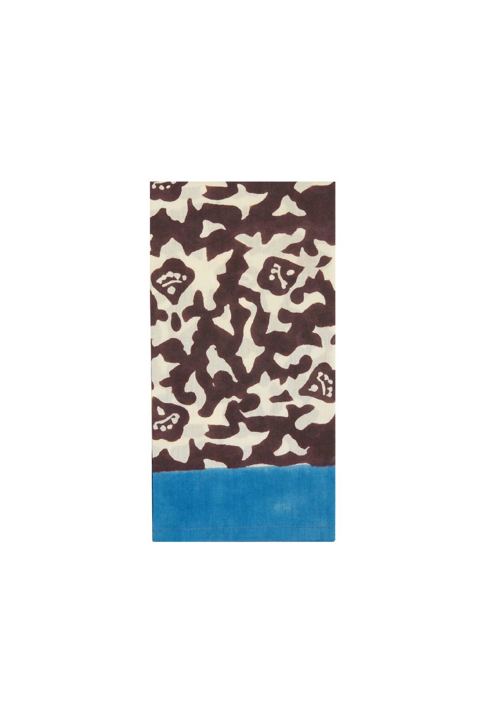 Lisa Corti tovagliolo cotone 50x50cm arabesque natural coffee Nuova