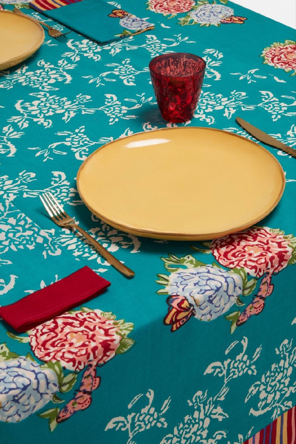 Lisa Corti telo cotone 140x240cm kandem queen green Acquista Ora