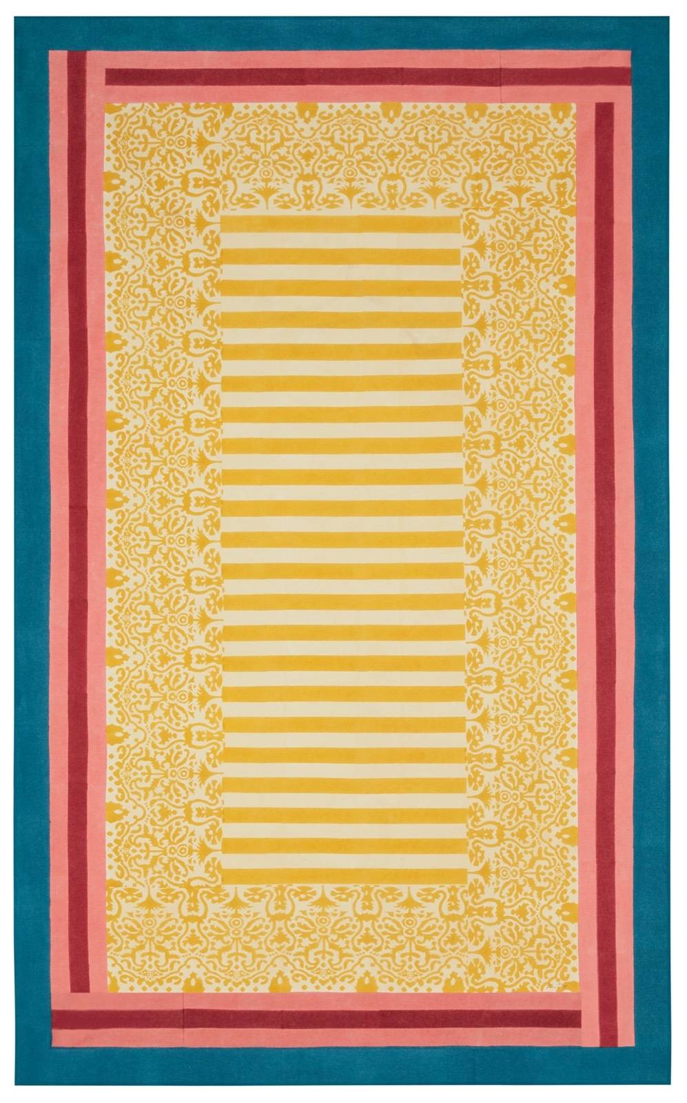 Lisa Corti telo cotone 140x240cm damask design gold Affare Del Giorno