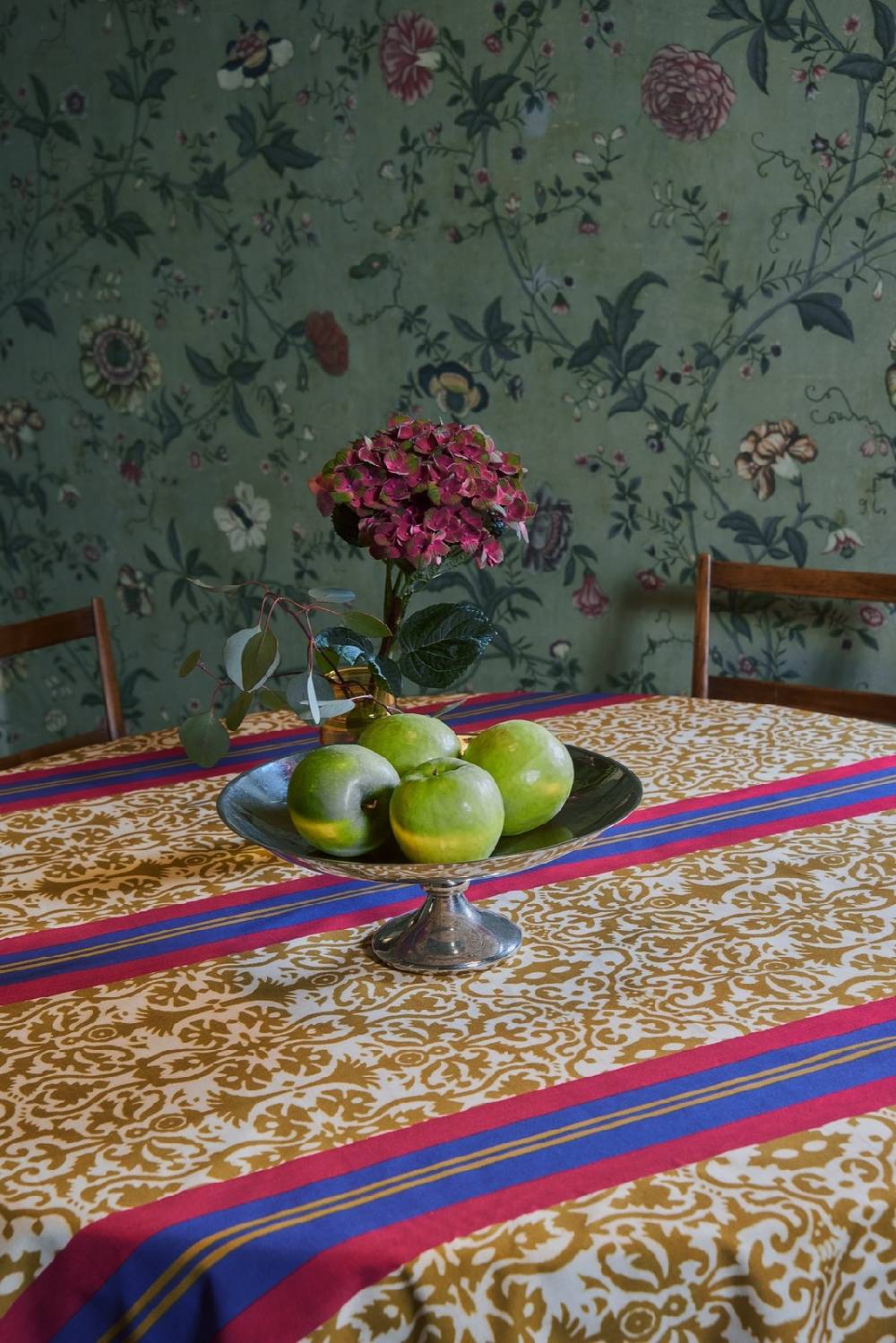 Lisa Corti telo cotone 140x240cm damask stripe chutney Novità