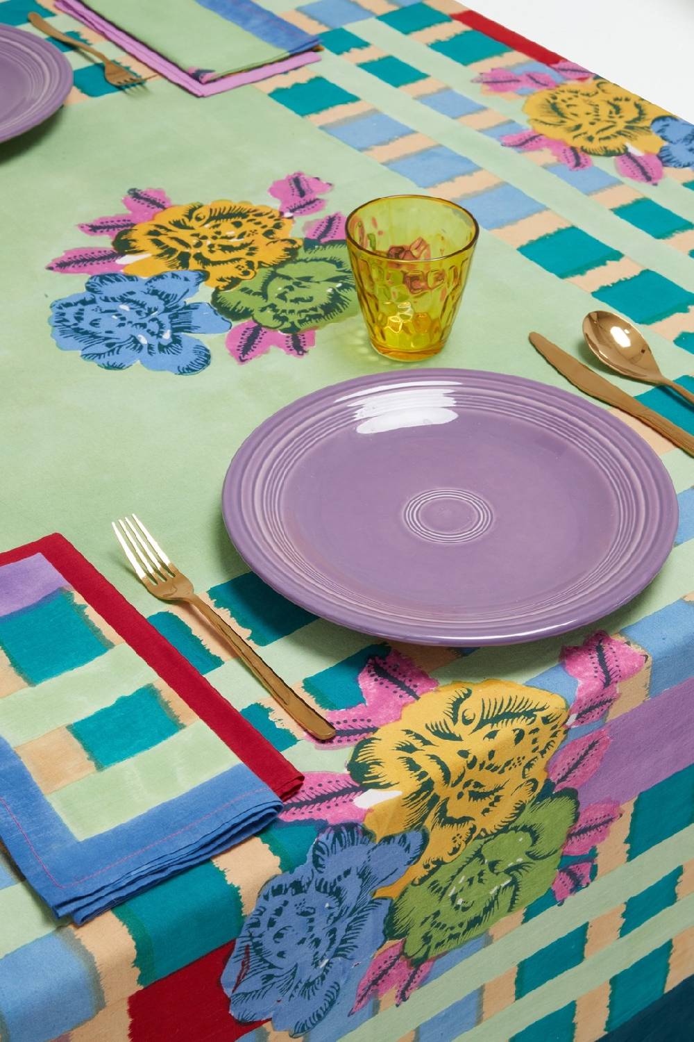 Lisa Corti telo cotone 140x240cm ankara aqua Sconto