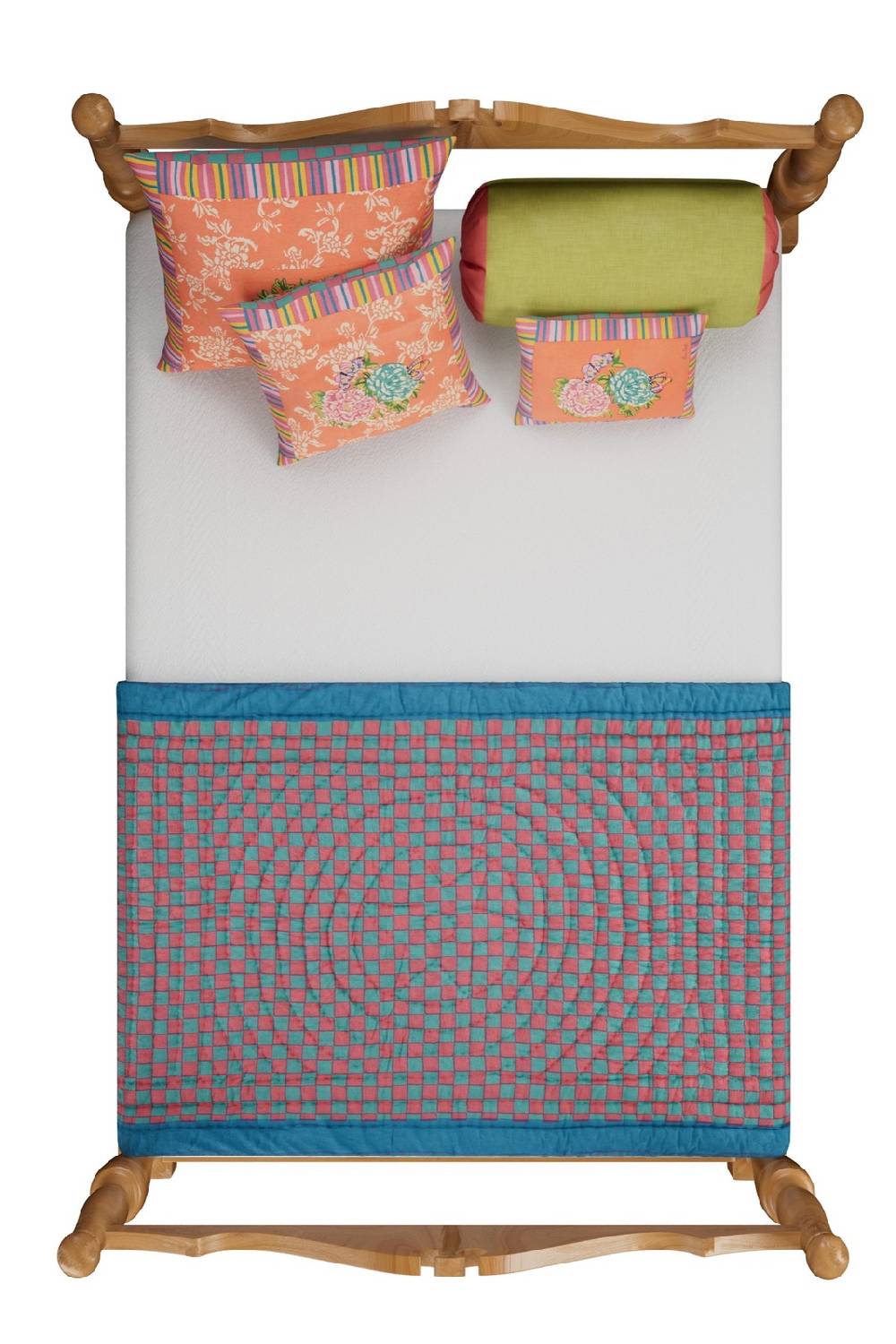 Lisa Corti trapunta reversibile 110x180cm kandem queen peach Shopping Online
