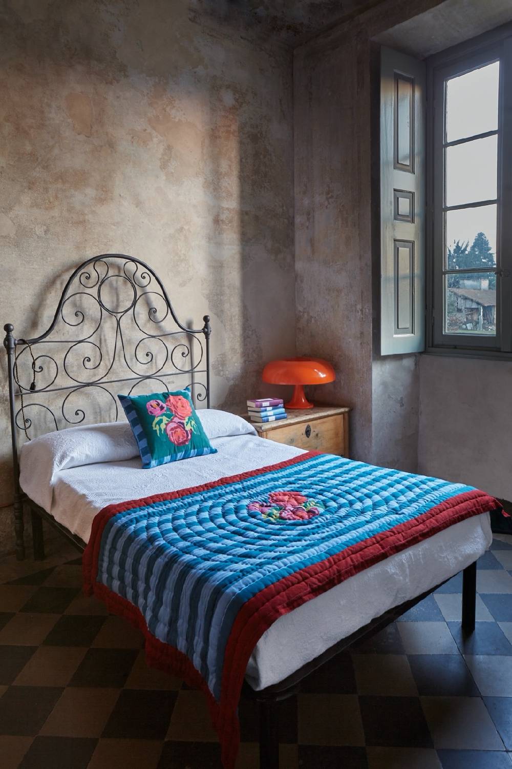 Lisa Corti trapunta reversibile 110x180cm nizam stripes ferozi sugar Convenienza