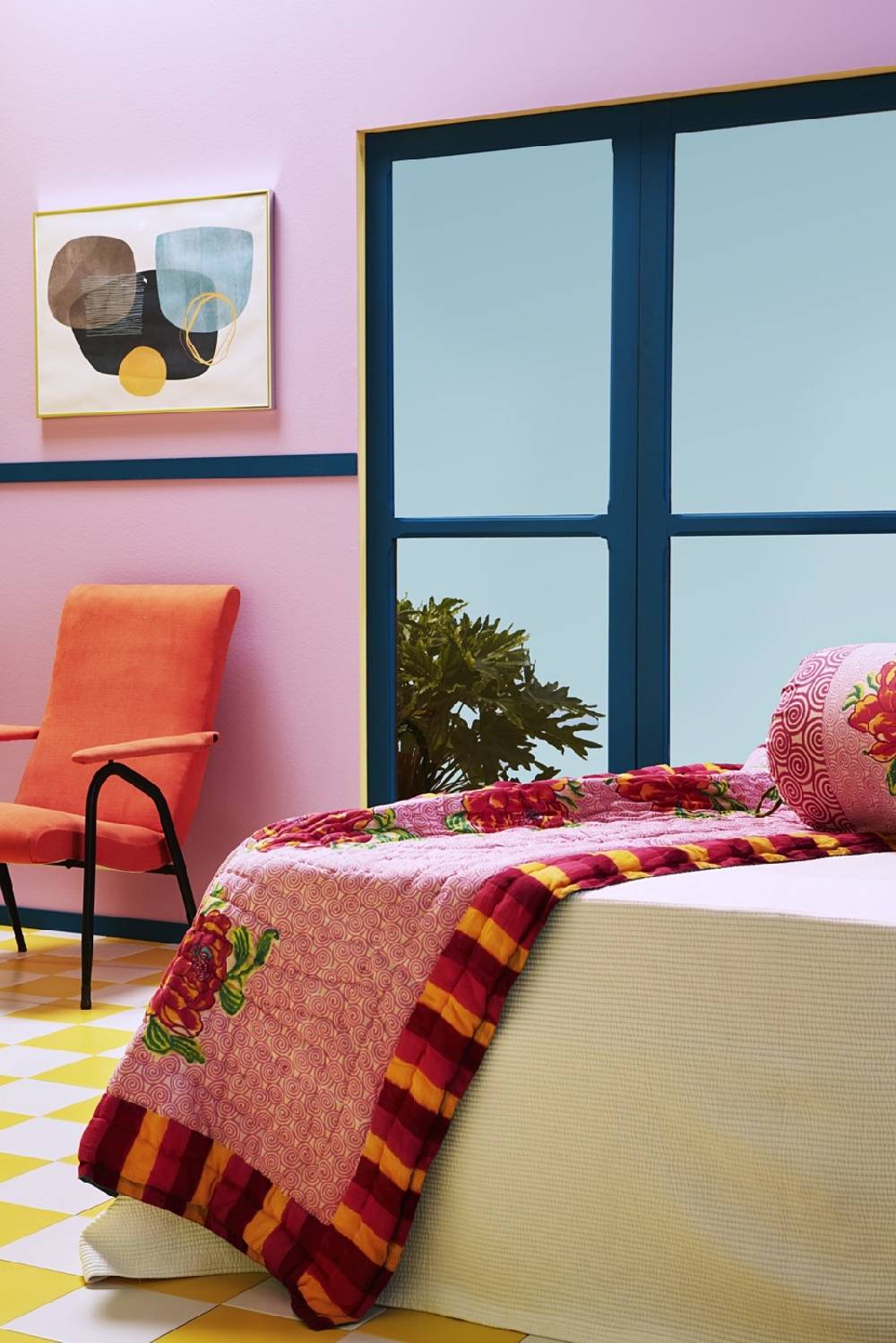 Lisa Corti trapunta reversibile 110x180cm camelia magenta pink Novità