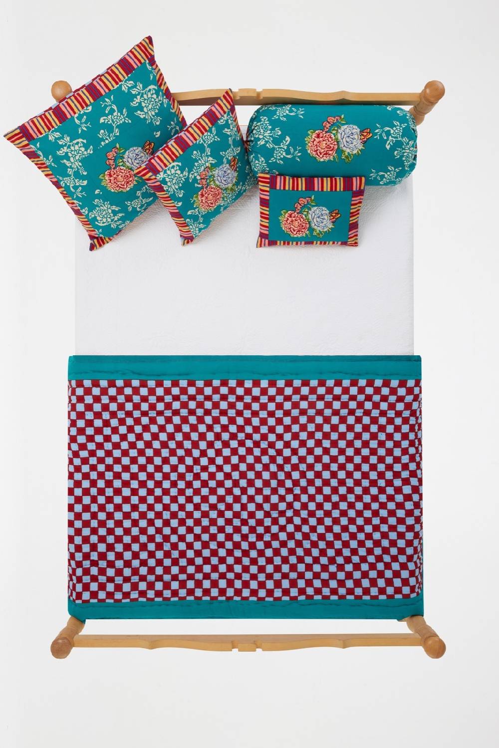 Lisa Corti trapunta reversibile 110x180cm kandem queen green Outlet