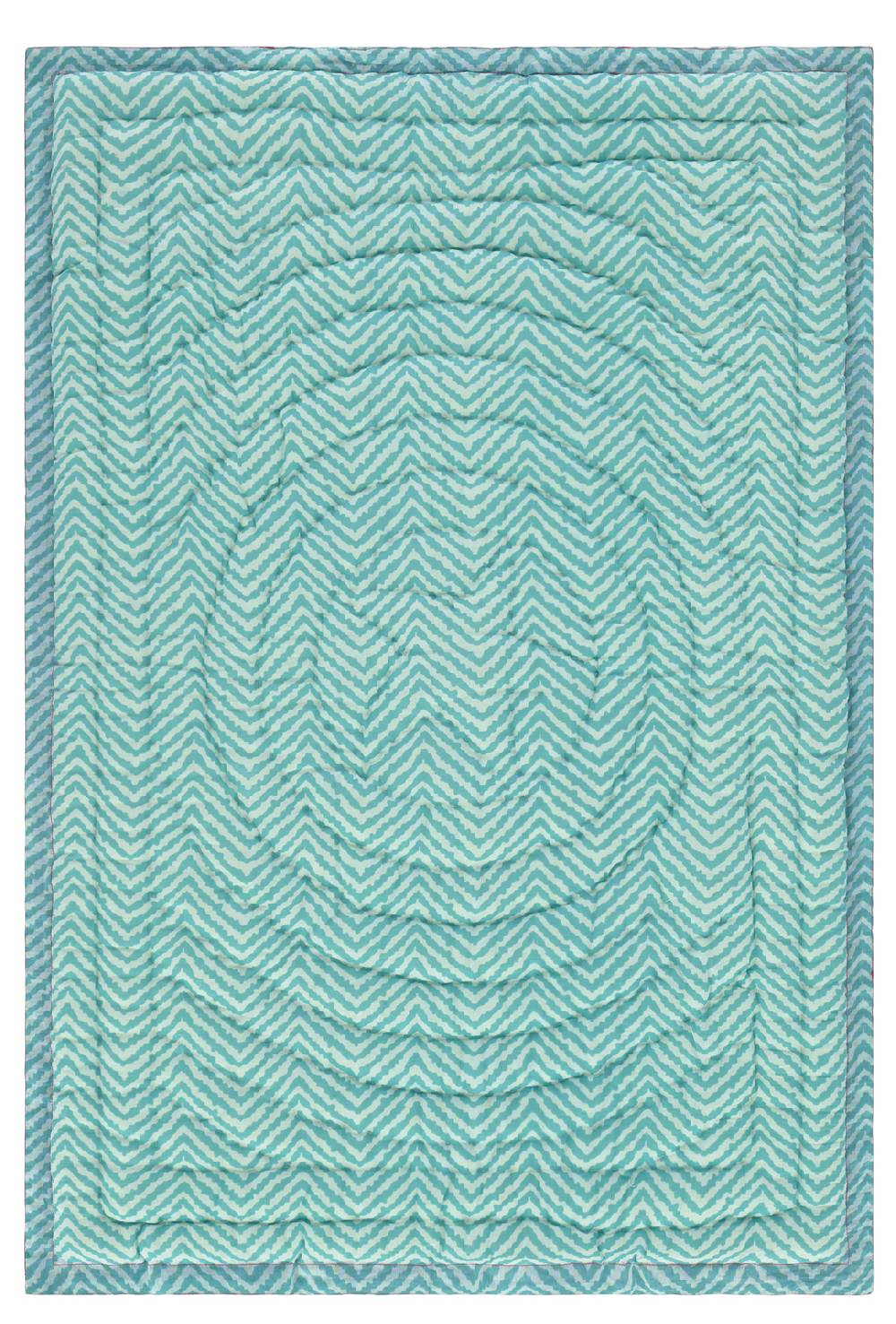 Lisa Corti trapunta reversibile 70x110cm oleander lilac peach Italy