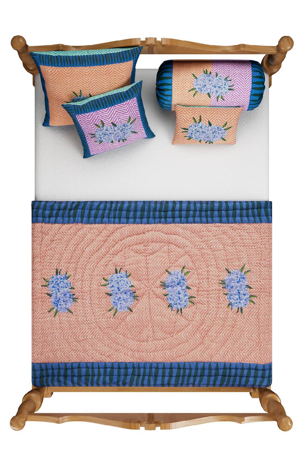Lisa Corti cuscino cotone 30x40cm oleander lilac In Linea