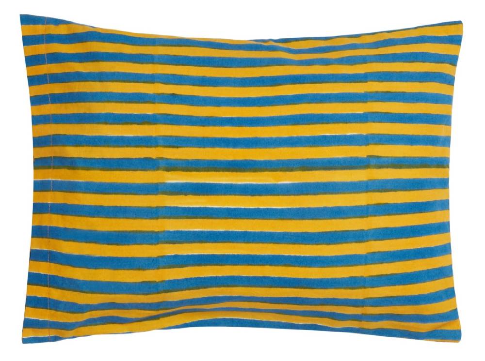 Lisa Corti cuscino cotone 30x40cm arabesque corolla blue natural Vendita