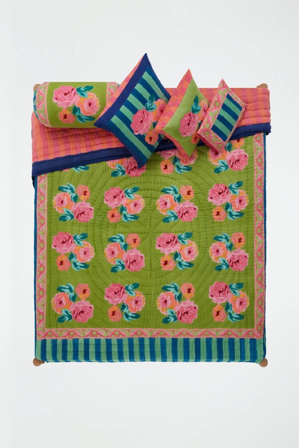 Lisa Corti cuscino cotone 30x40cm nizam acid green Spedizione Gratuita