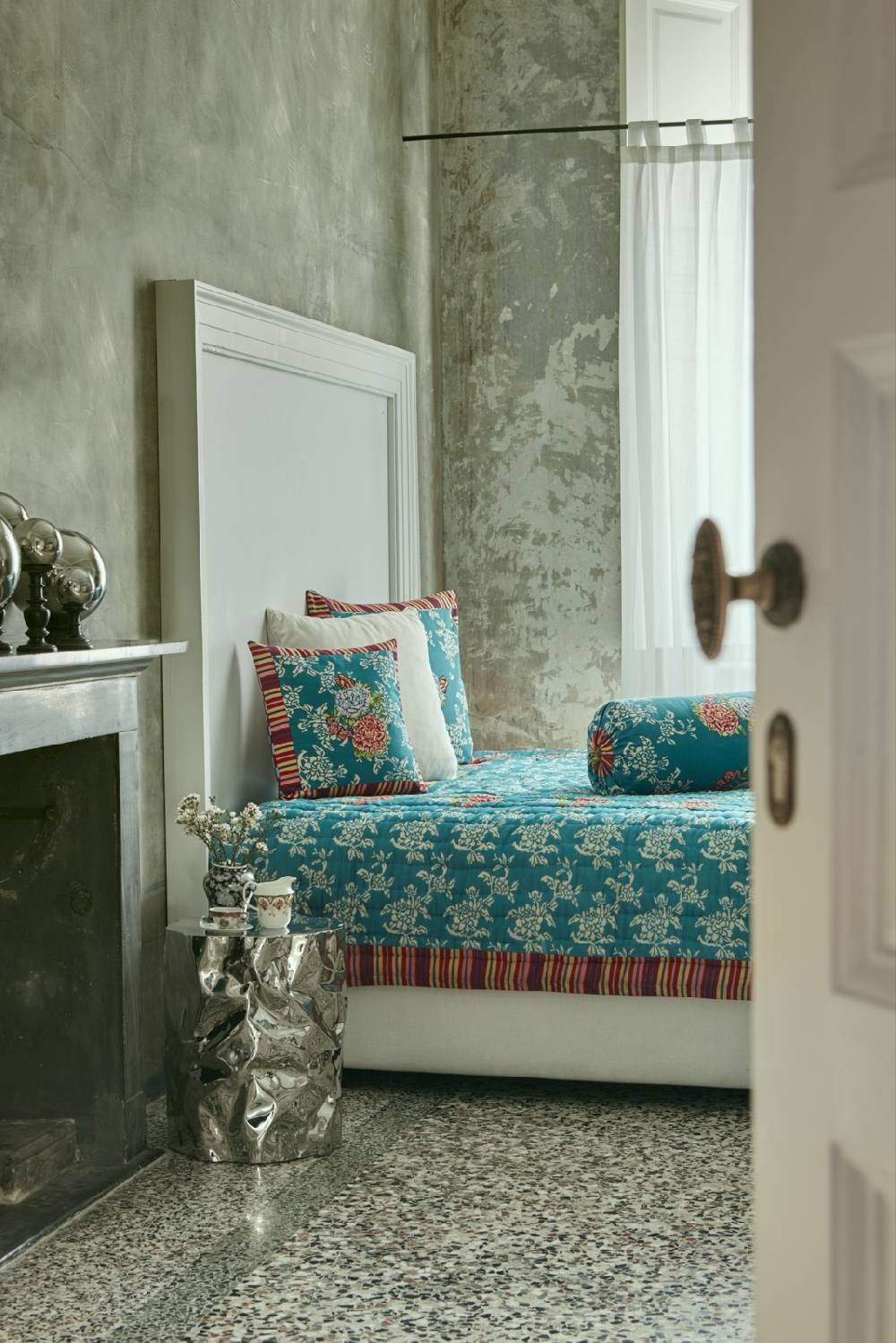 Lisa Corti federa cotone 45x45cm kandem queen green Outlet