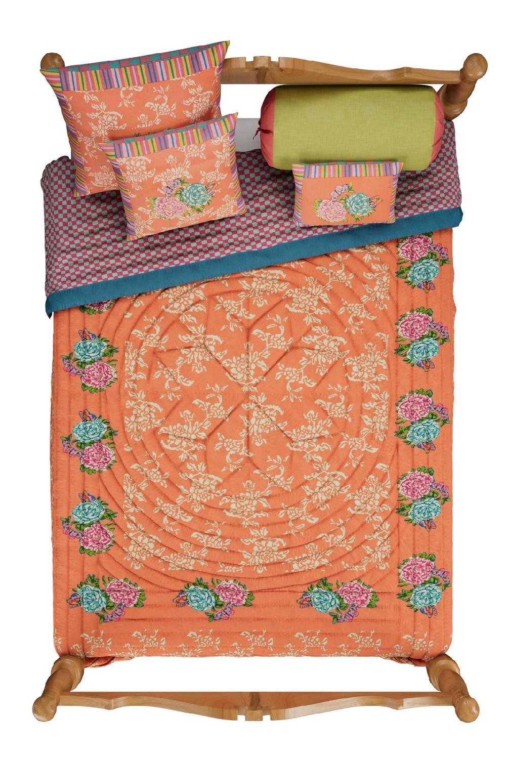 Lisa Corti trapunta reversibile 250x270cm kandem queen peach Hotsell
