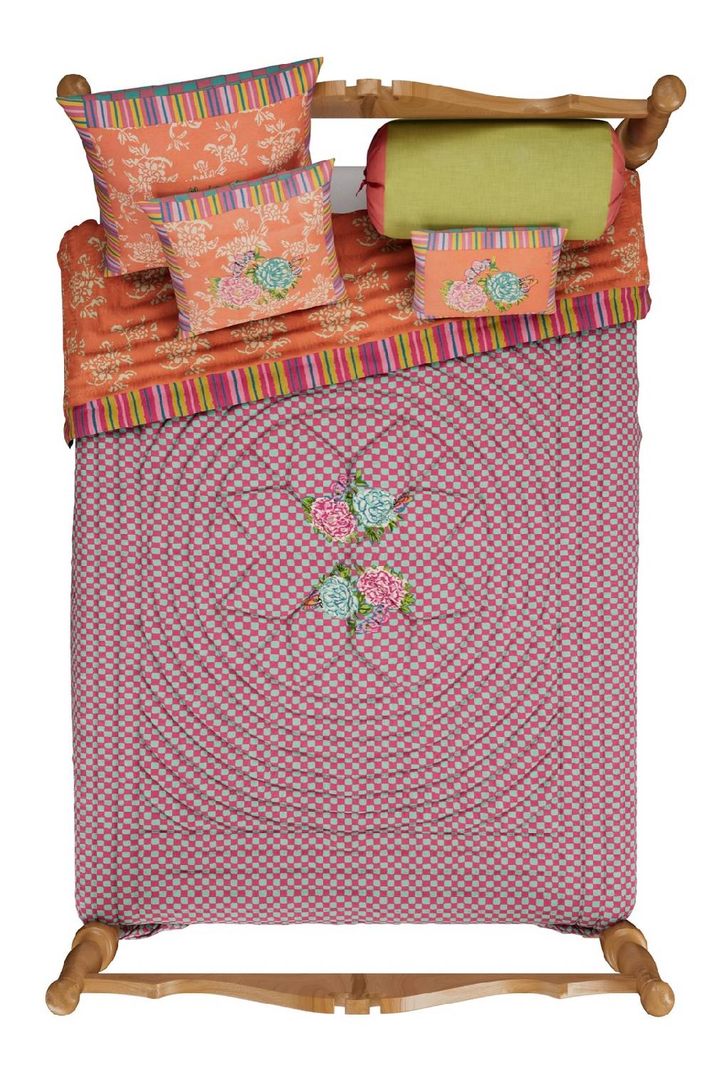 Lisa Corti trapunta reversibile 250x270cm kandem queen peach Hotsell