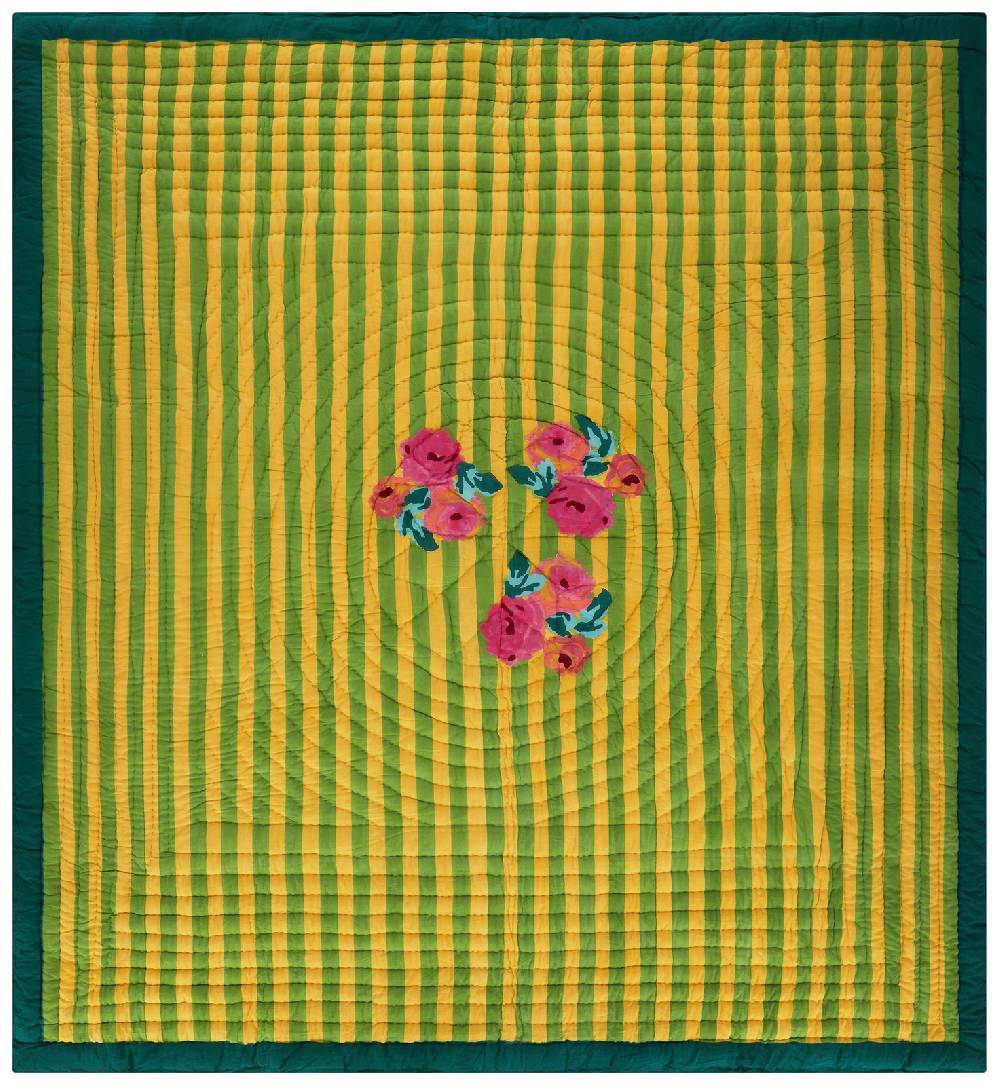 Lisa Corti trapunta reversibile 250x270cm nizam sulphur Vendite Flash