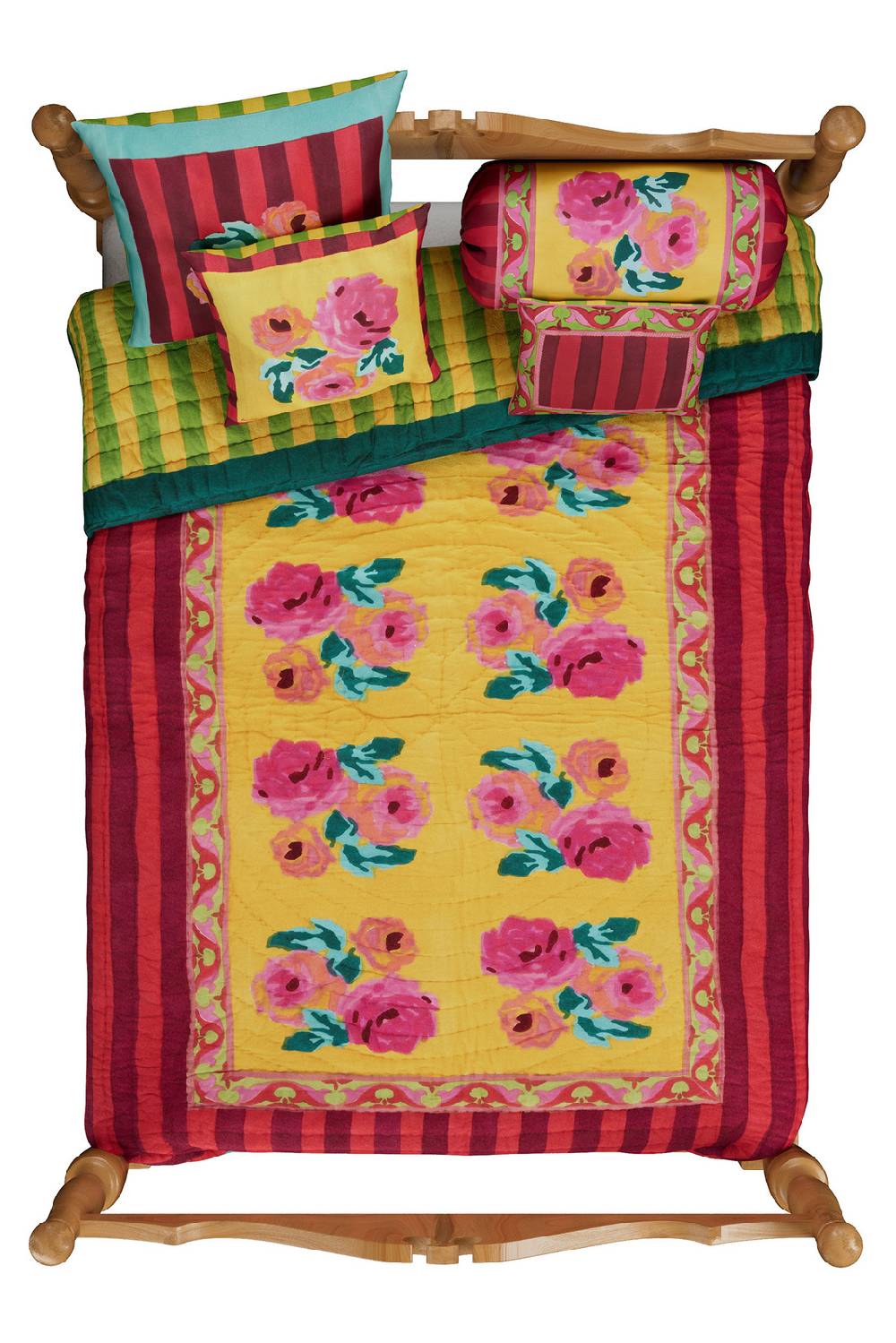 Lisa Corti trapunta reversibile 250x270cm nizam sulphur Vendite Flash