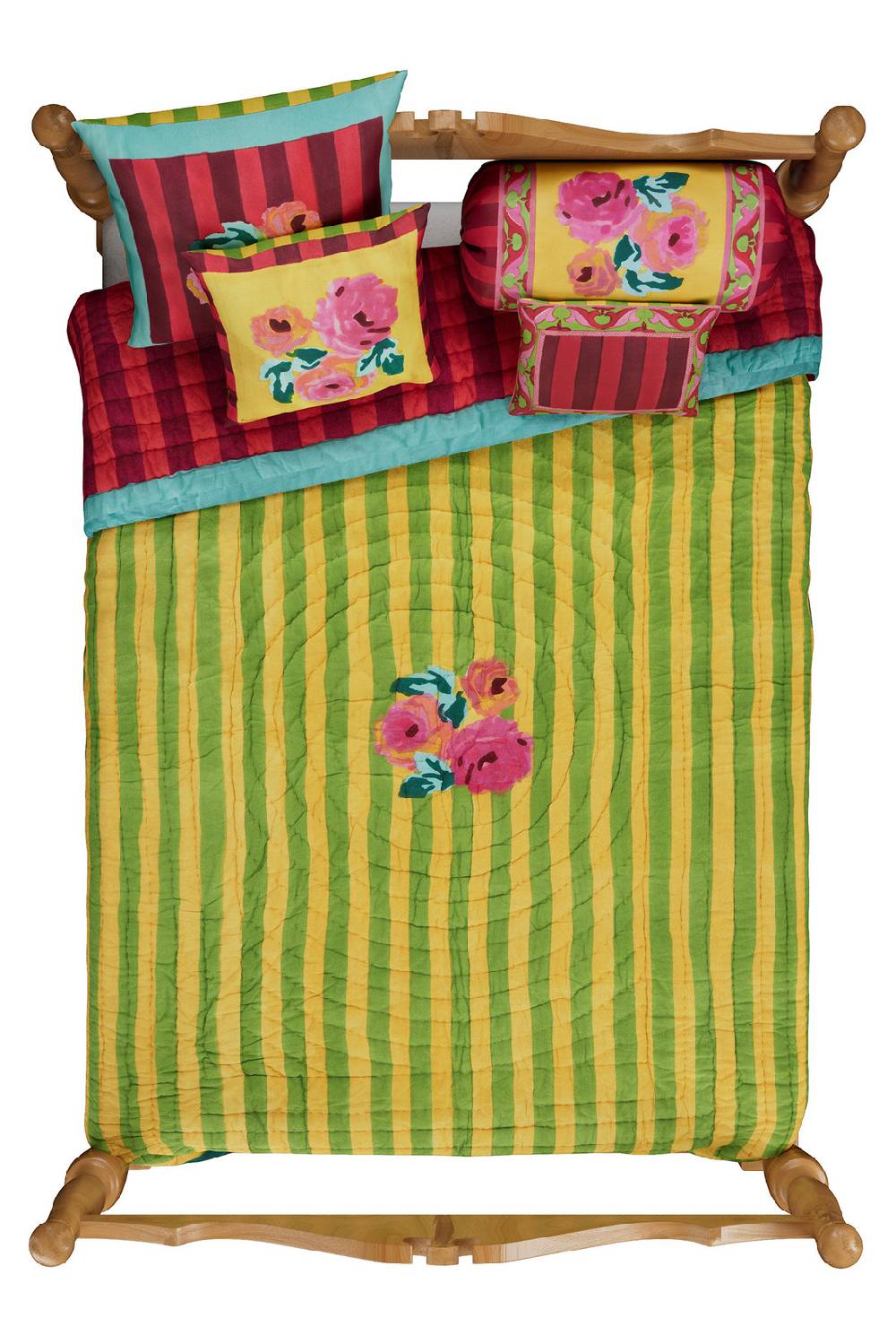 Lisa Corti trapunta reversibile 250x270cm nizam sulphur Vendite Flash