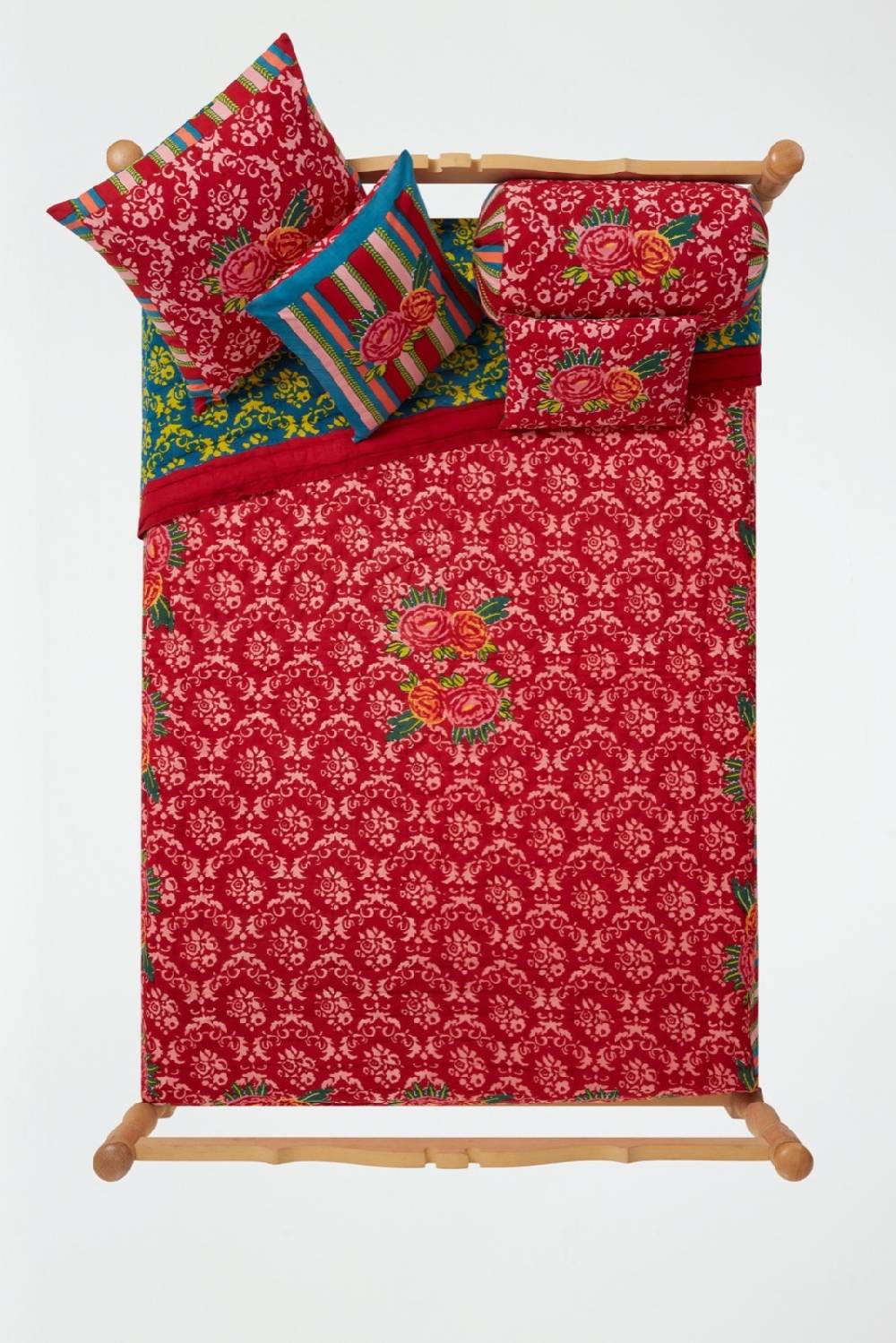 Lisa Corti trapunta reversibile 250x270cm love red Italia