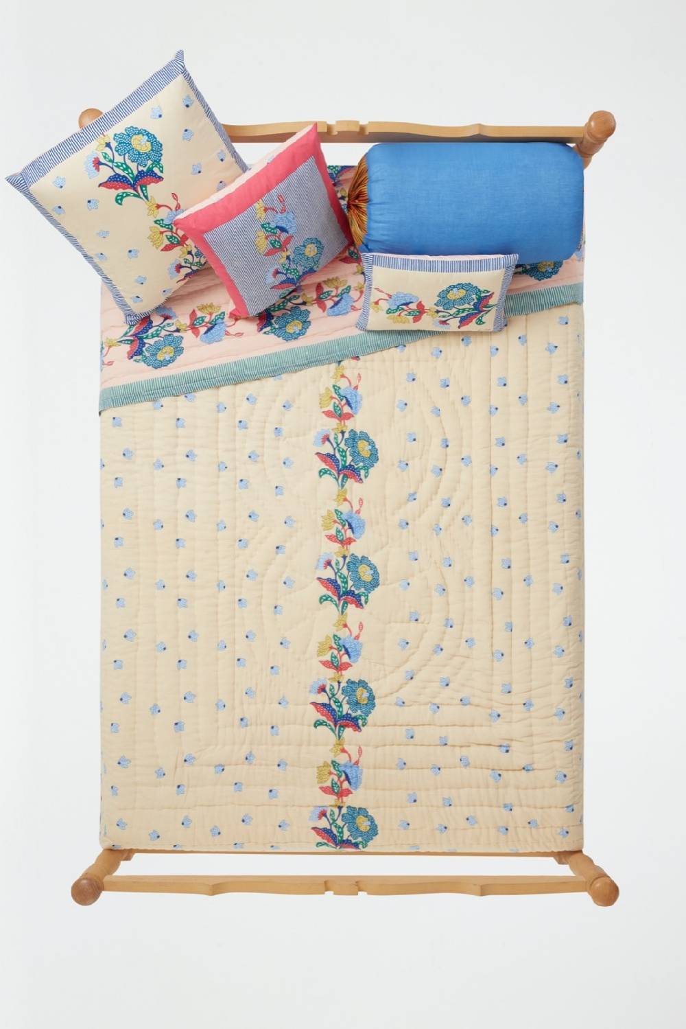 Lisa Corti trapunta reversibile 250x270cm cutter brooks x lisa corti indonesian natural cold Nuovo