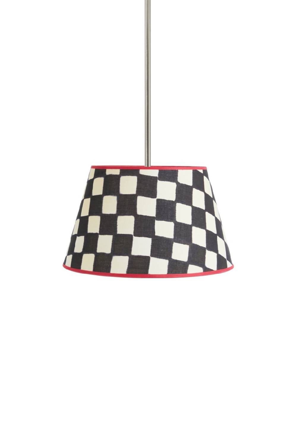 Lisa Corti paralume diam 30 big check black white Hotsell