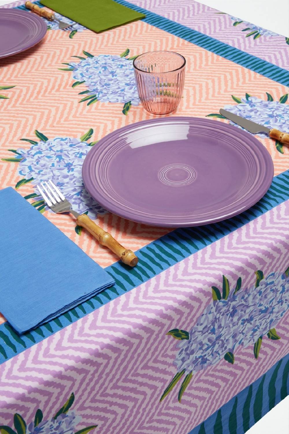 Lisa Corti telo cotone 250x270cm oleander lilac peach I Più Venduti