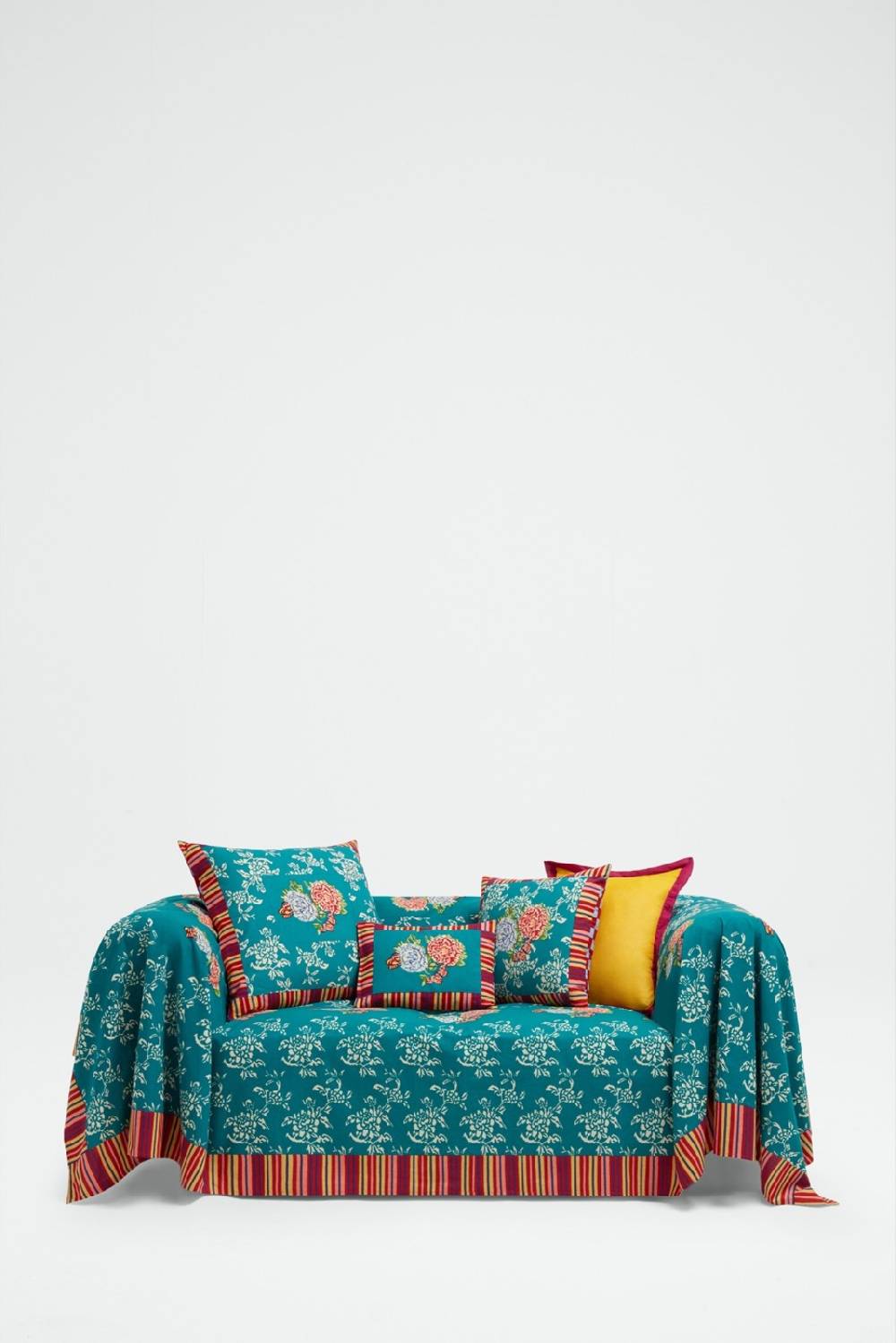 Lisa Corti telo cotone 250x270cm kandem queen green Nuova