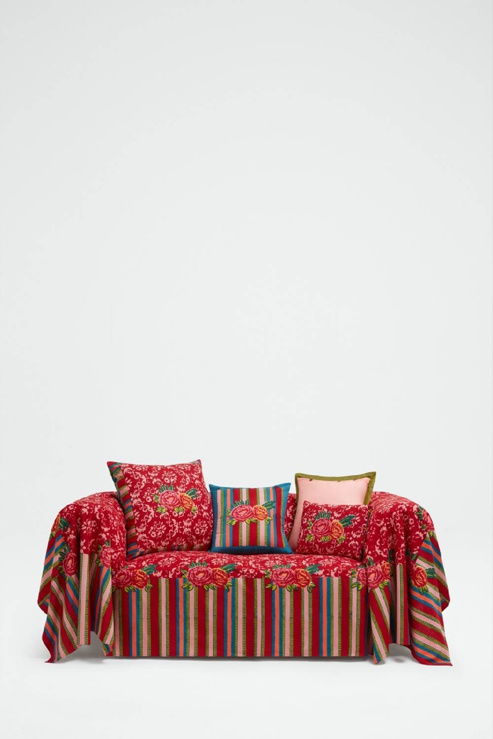 Lisa Corti telo cotone 250x270cm love red Pezzi Unici