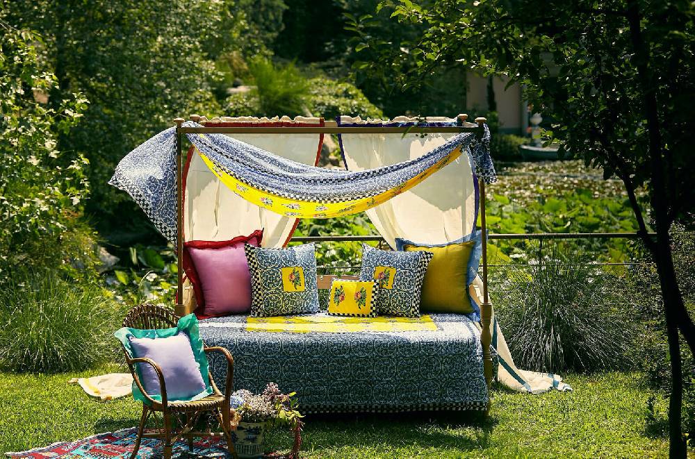 Lisa Corti tenda cotone 120x330cm bordo maroon Vendita Economica