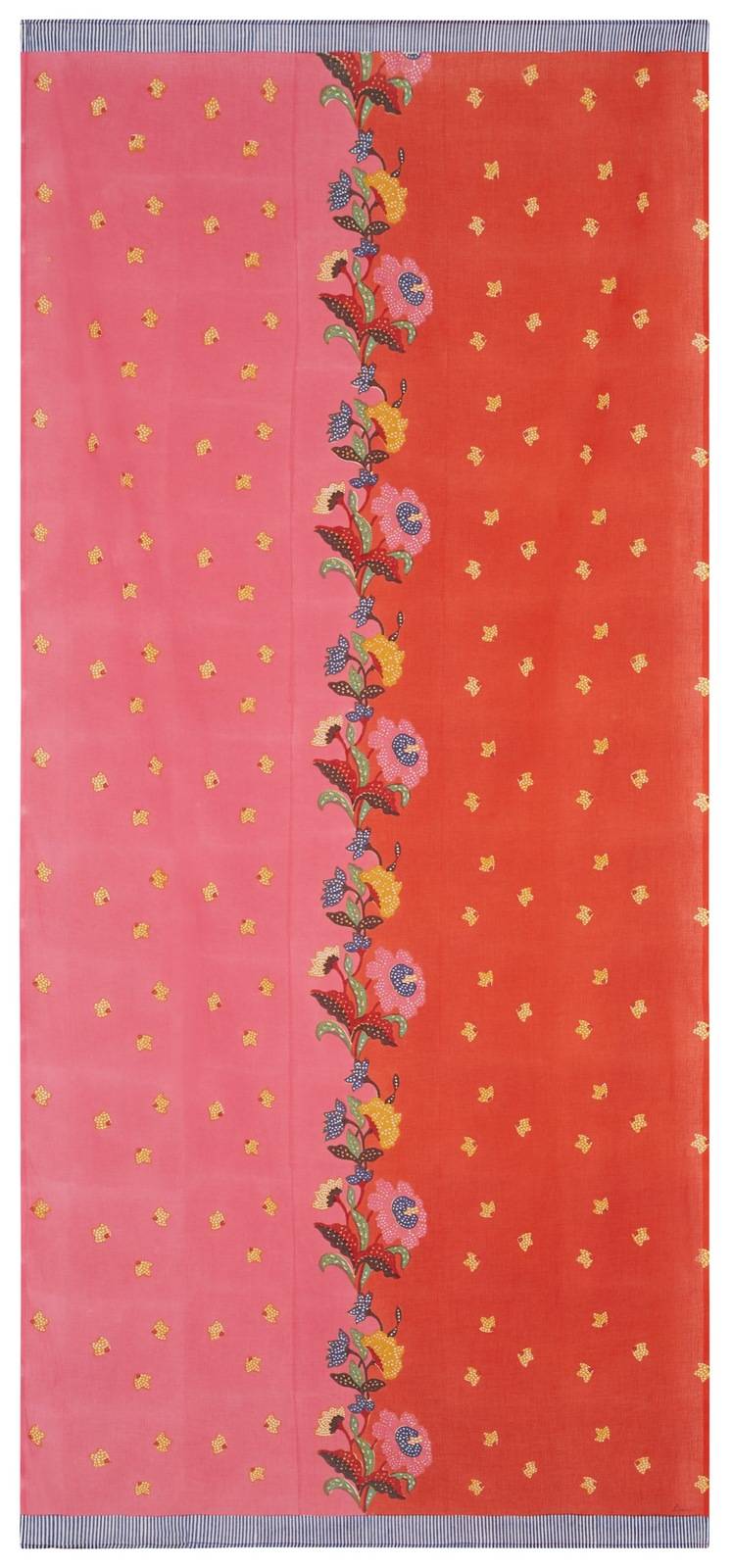 Lisa Corti tenda mussola di cotone 110x240cm indonesian red rose Italia
